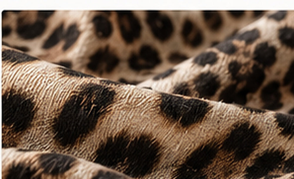 Animal print fabric detail for HIBA Fabrics editorial coverage of animal print fashion trends in 2026.