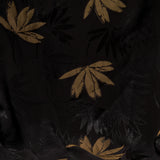 Bamboo Embossed Jacquard Mustard Flowery - Hiba Fabrics