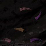 Bamboo Embossed Jacquard Mustard Pink Purple Rose Slime - Hiba Fabrics