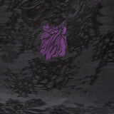 Cupro Viscose Jacquard Purple Flower - Hiba Fabrics