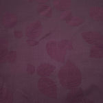 Soft drape cherry burgundy botanical leaf print viscose dress fabric