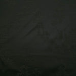 Soft drape dark green petal flower print viscose dress fabric