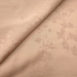 Warm beige petal flower viscose fabric for modest dresses and apparel