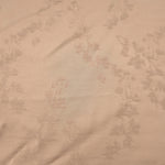 Soft drape warm beige petal flower print viscose dress fabric