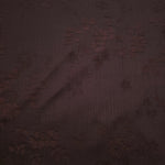 Lightweight warm beige stylized leaf print viscose dressmaking fabric