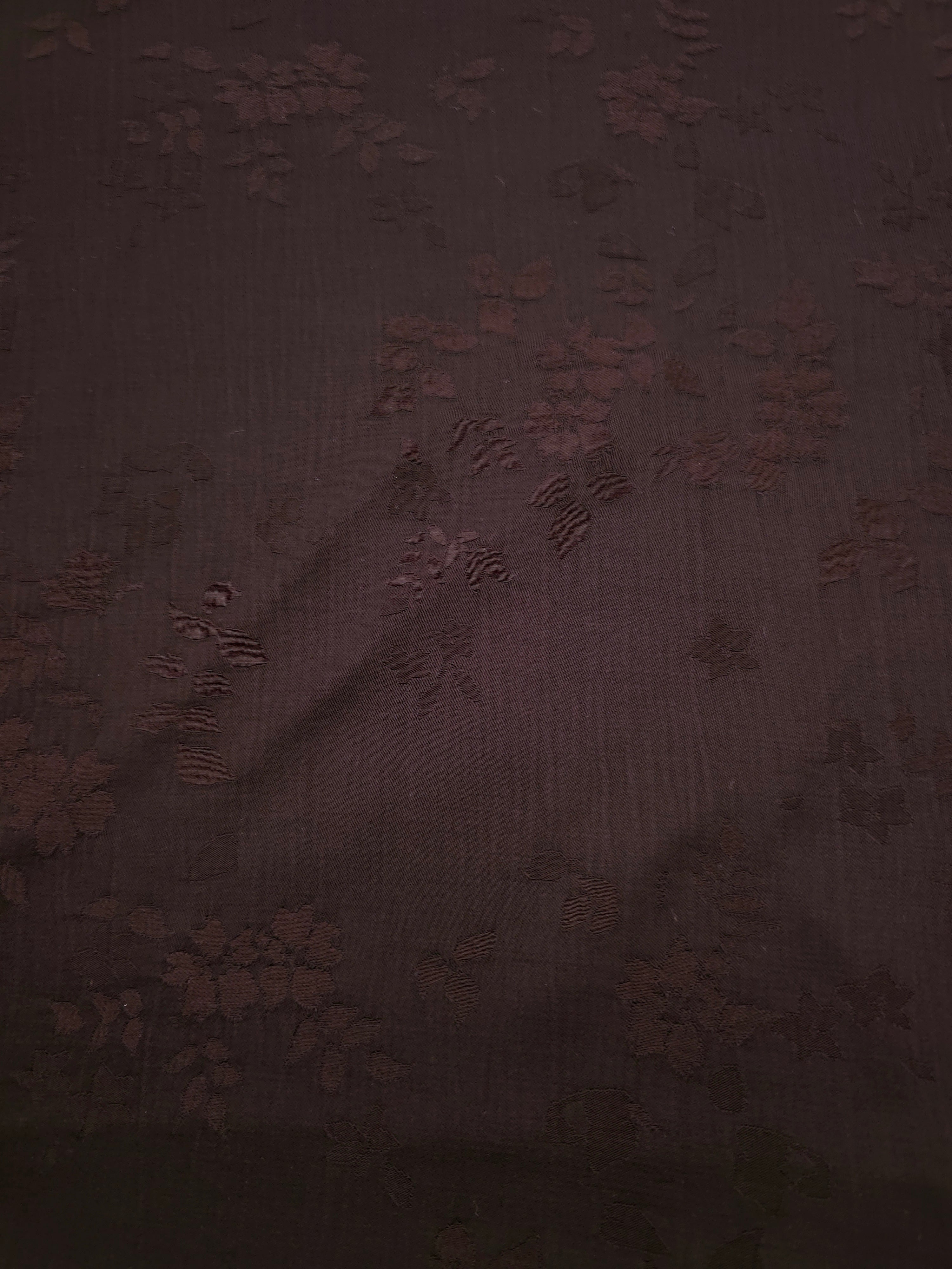 Lightweight warm beige stylized leaf print viscose dressmaking fabric