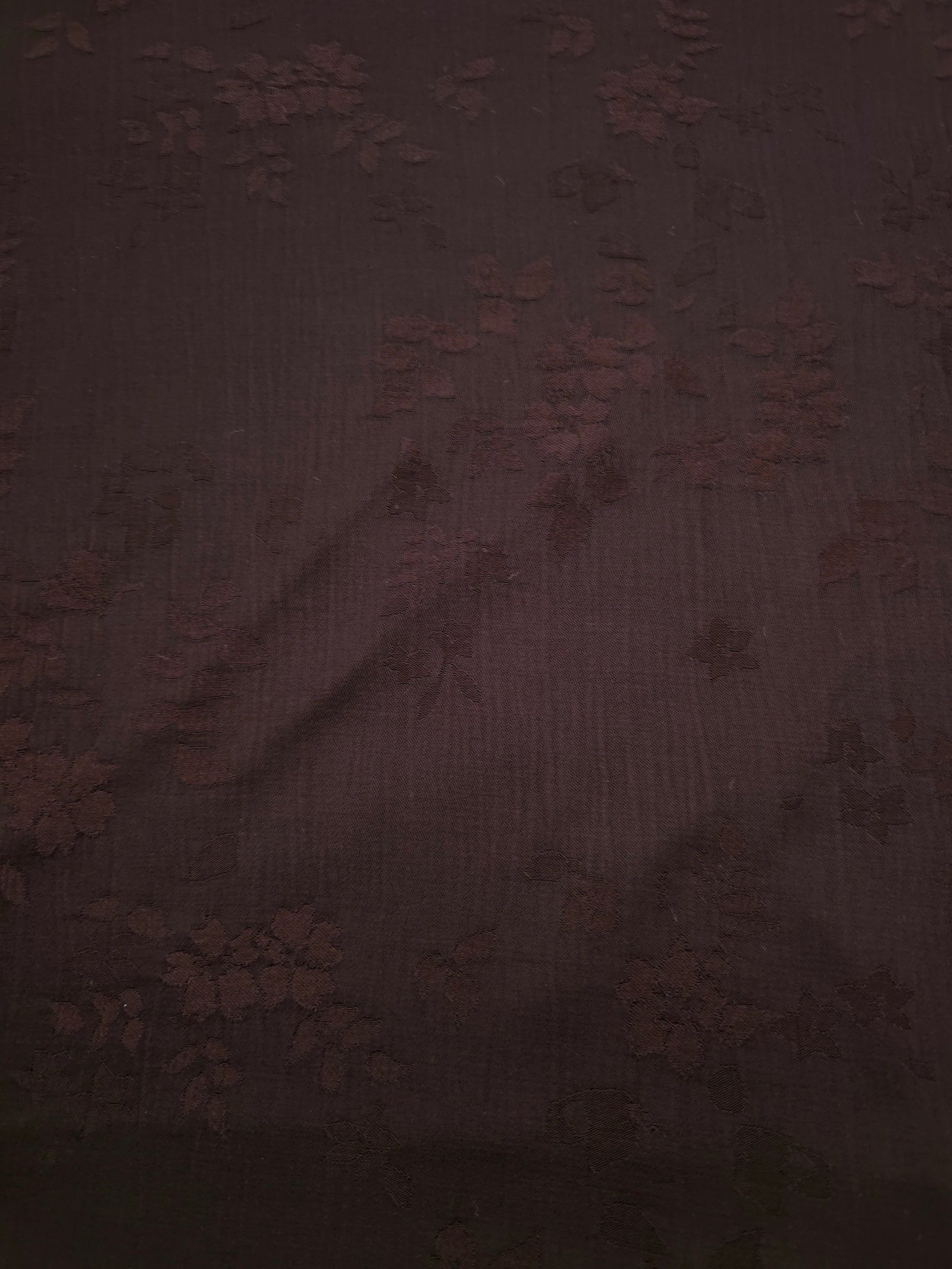 Lightweight warm beige stylized leaf print viscose dressmaking fabric