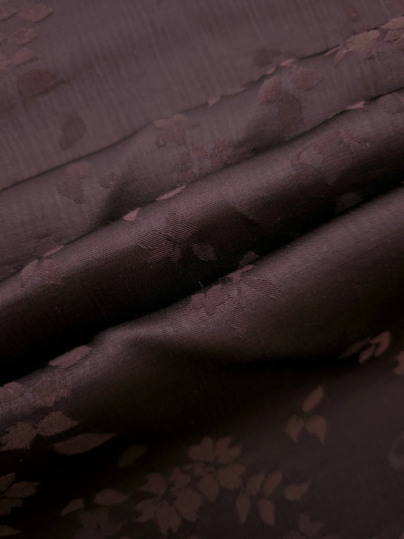 Soft drape warm beige stylized leaf print viscose dress fabric