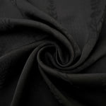 Lightweight black wild tree print 100% viscose fabric for dressmaking