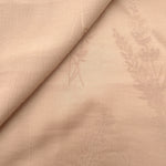 Warm beige wild tree botanical viscose fabric for modestwear apparel