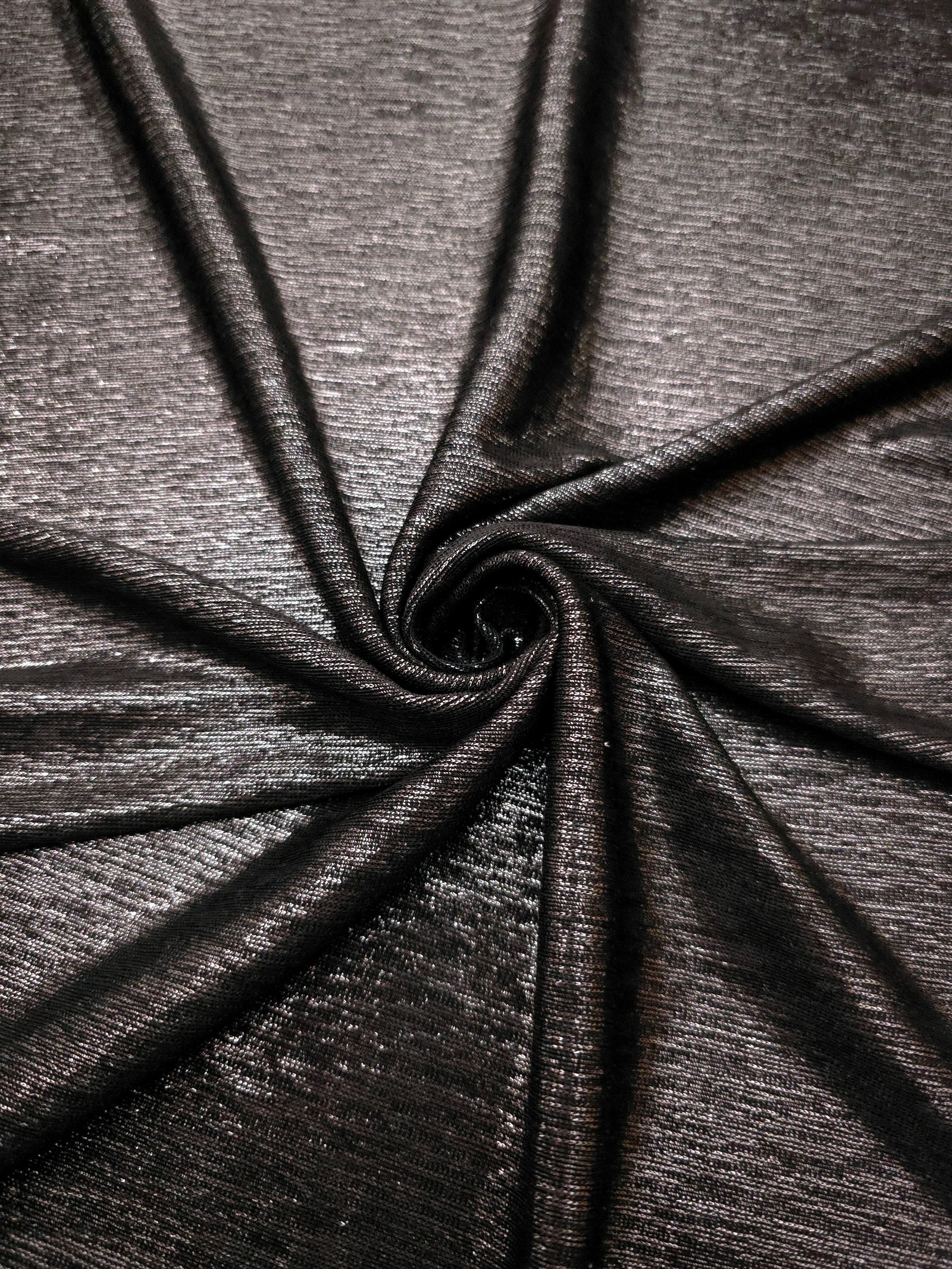 Premium Plisse Metallic Lame Stretch Jersey