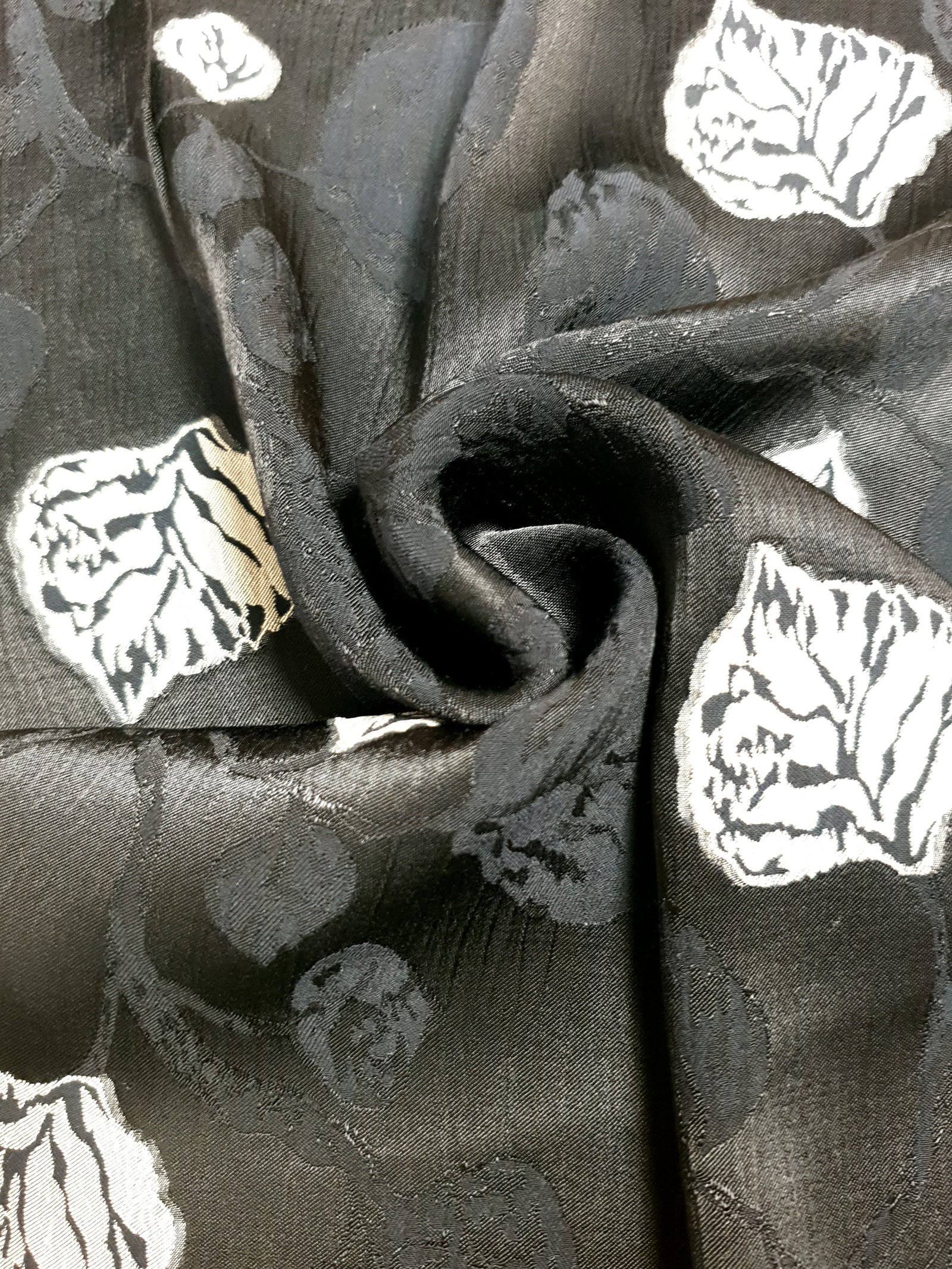 Viscose Embossed Two-Tone Jacquard Fabric