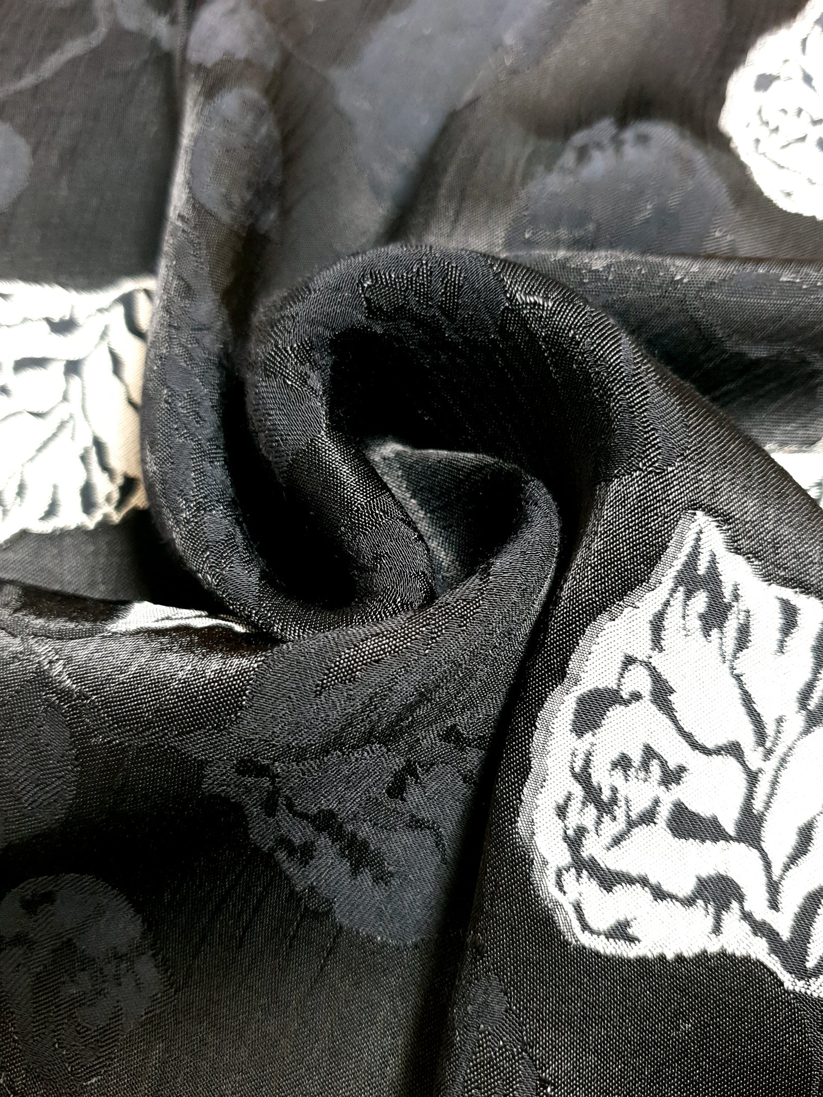 Viscose Embossed Two-Tone Jacquard Fabric