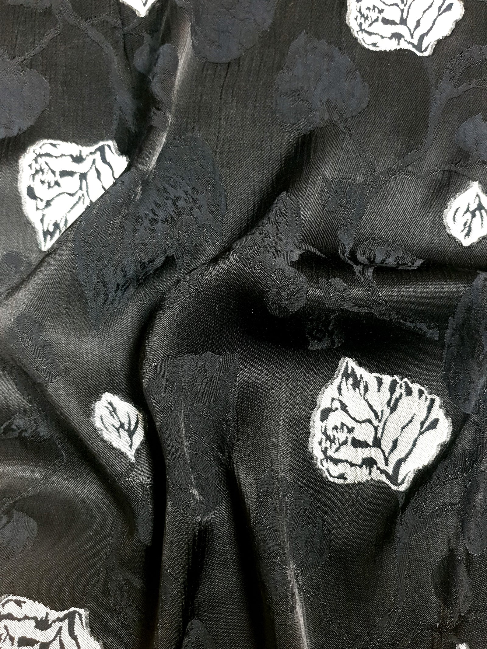 Viscose Embossed Two-Tone Jacquard Fabric