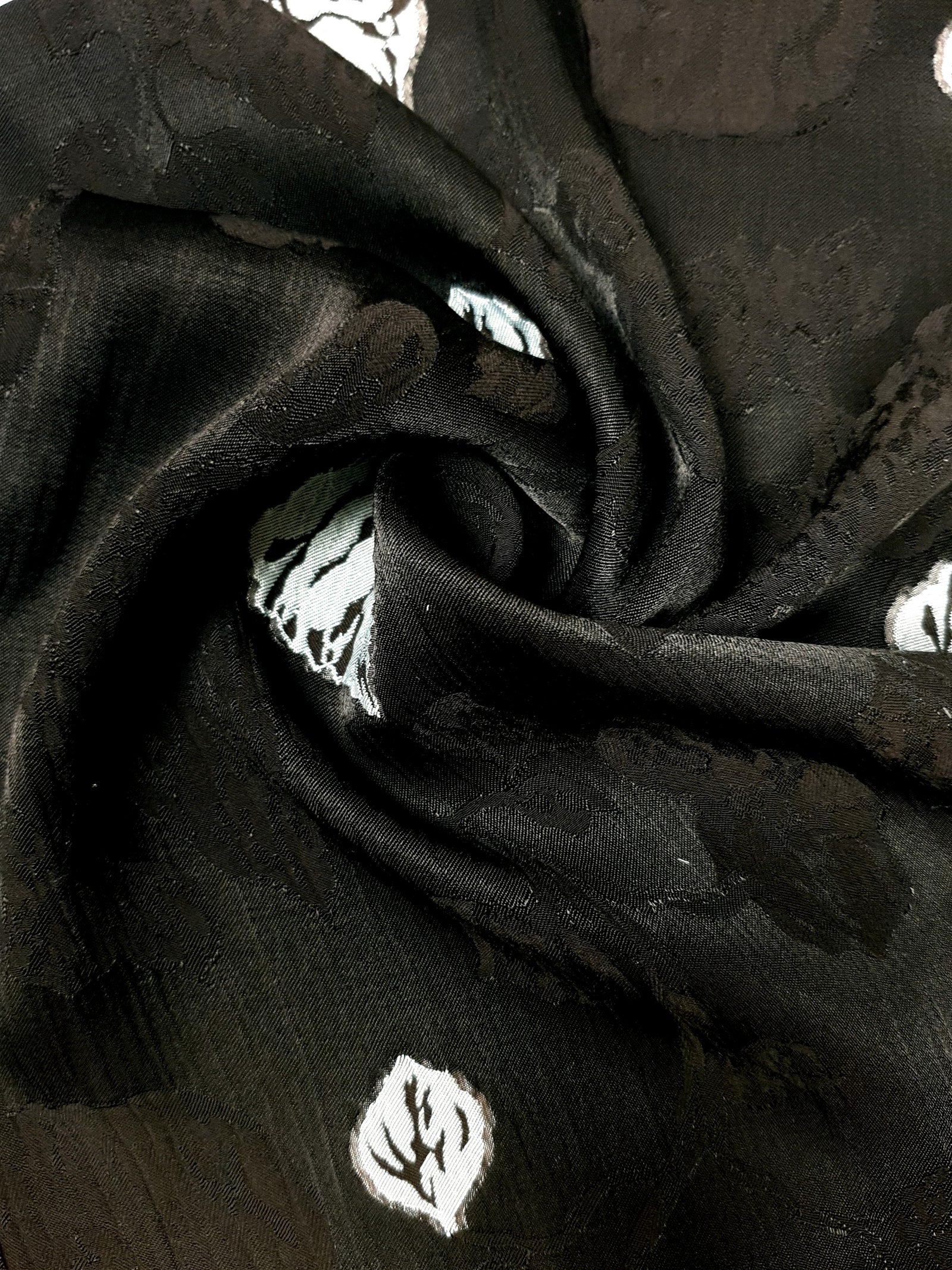 Viscose Embossed Two-Tone Jacquard Fabric