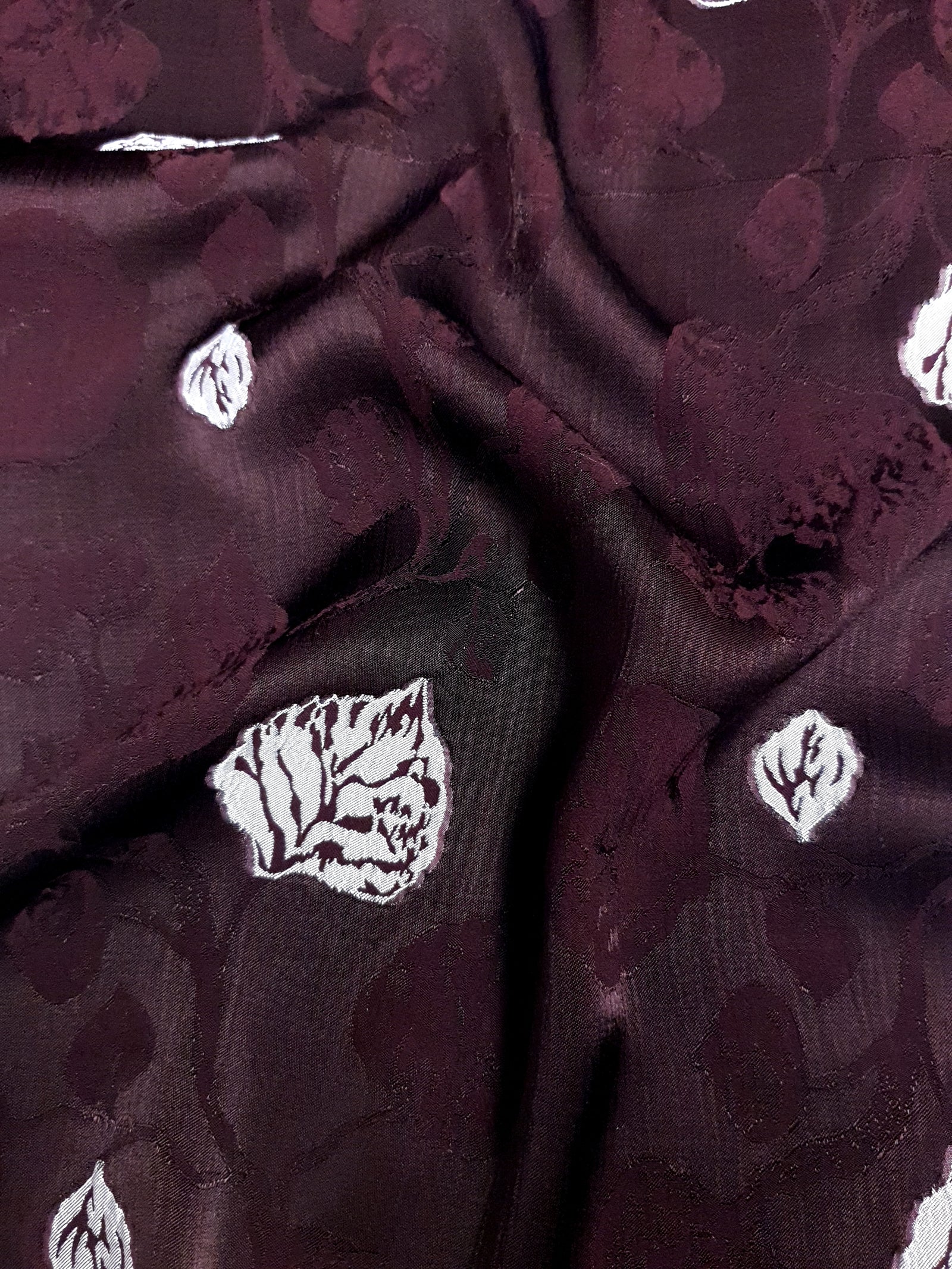 Viscose Embossed Two-Tone Jacquard Fabric