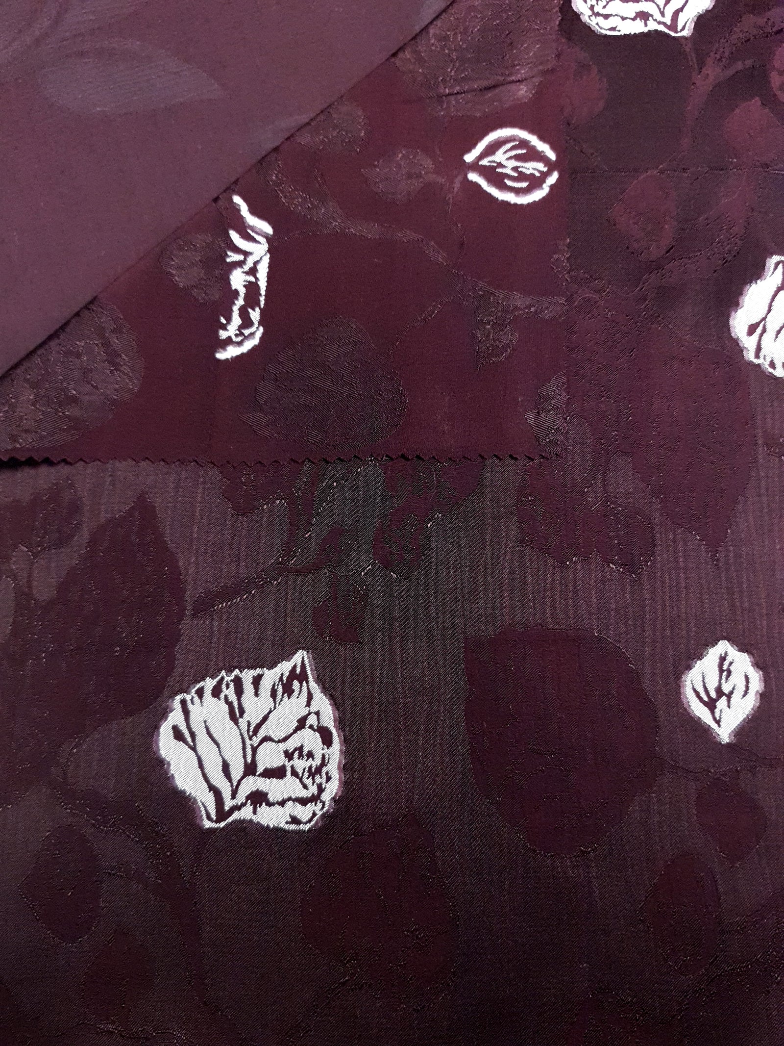 Viscose Embossed Two-Tone Jacquard Fabric
