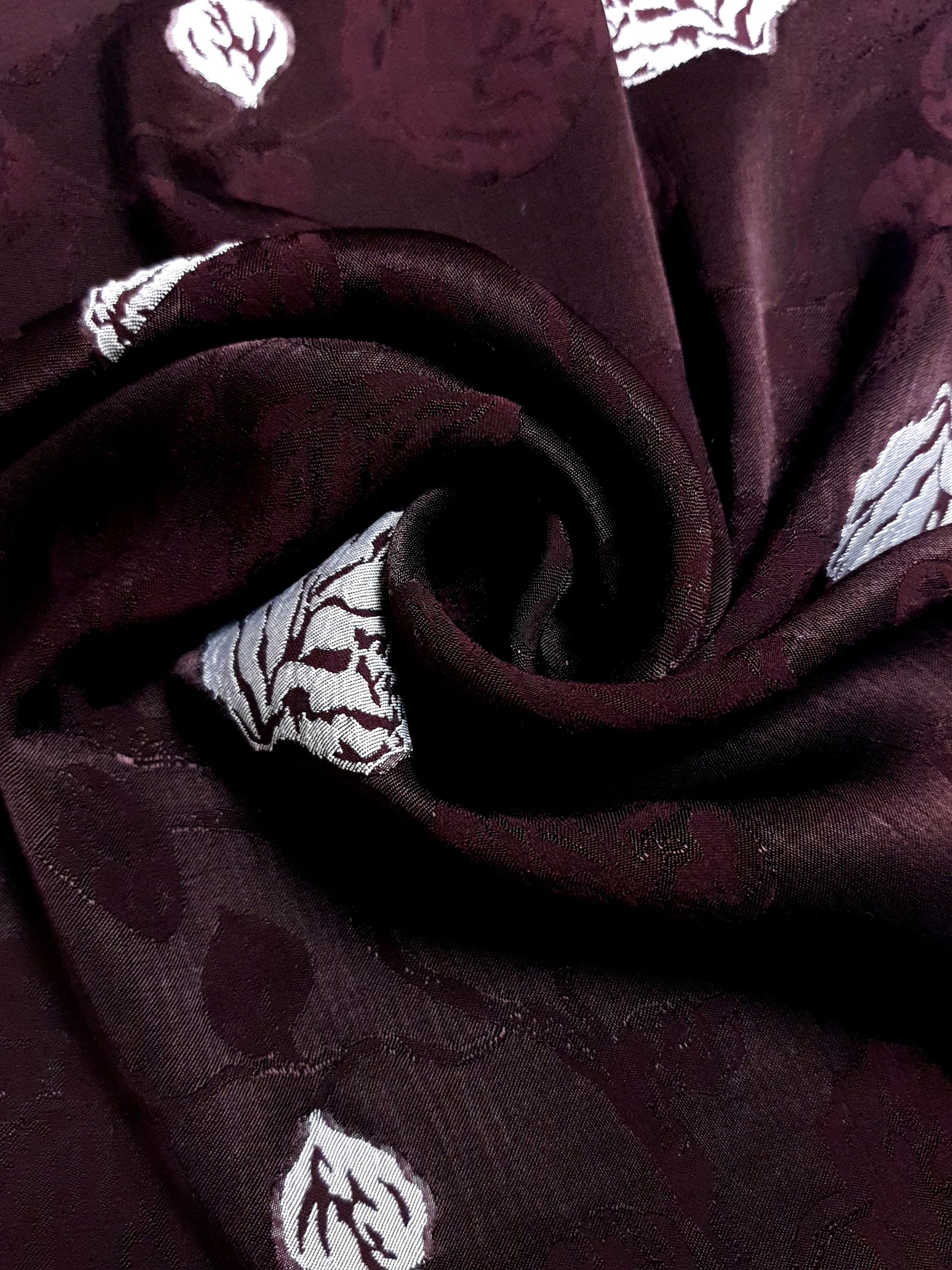 Viscose Embossed Two-Tone Jacquard Fabric