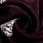 Close-up of two-tone viscose jacquard fabric with soft raised texture.