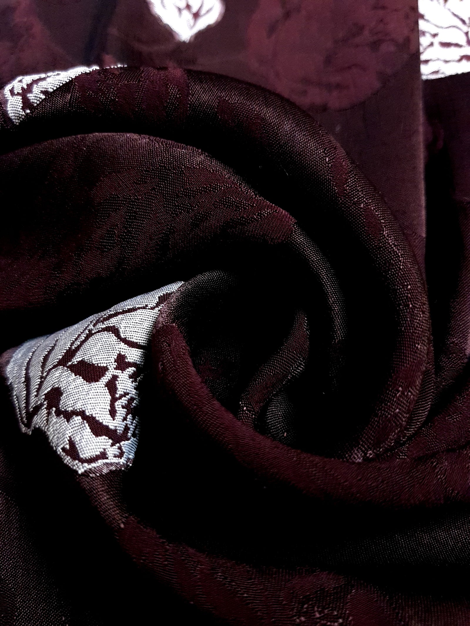 Viscose Embossed Two-Tone Jacquard Fabric