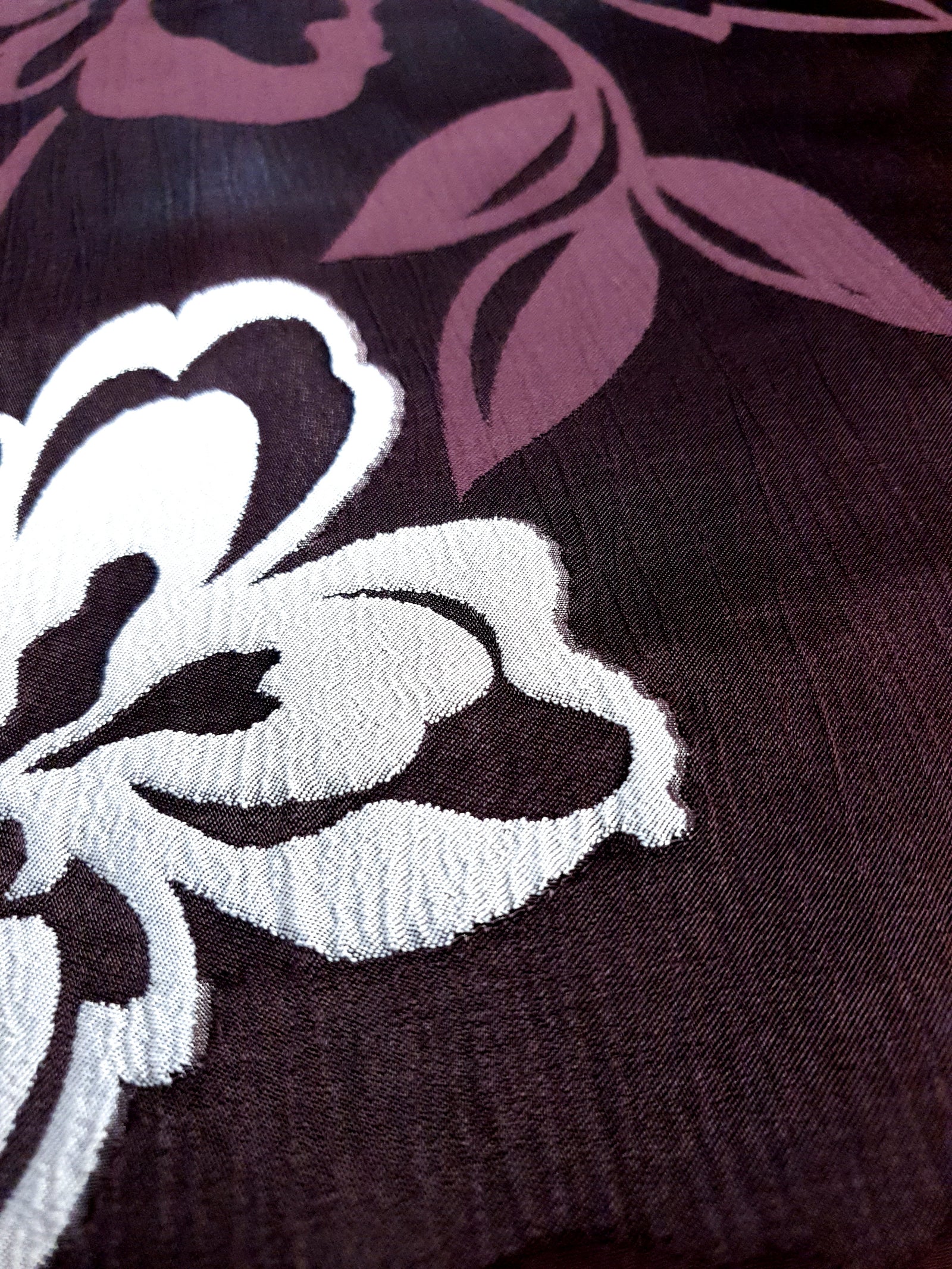 Viscose Embossed Two-Tone Jacquard Fabric