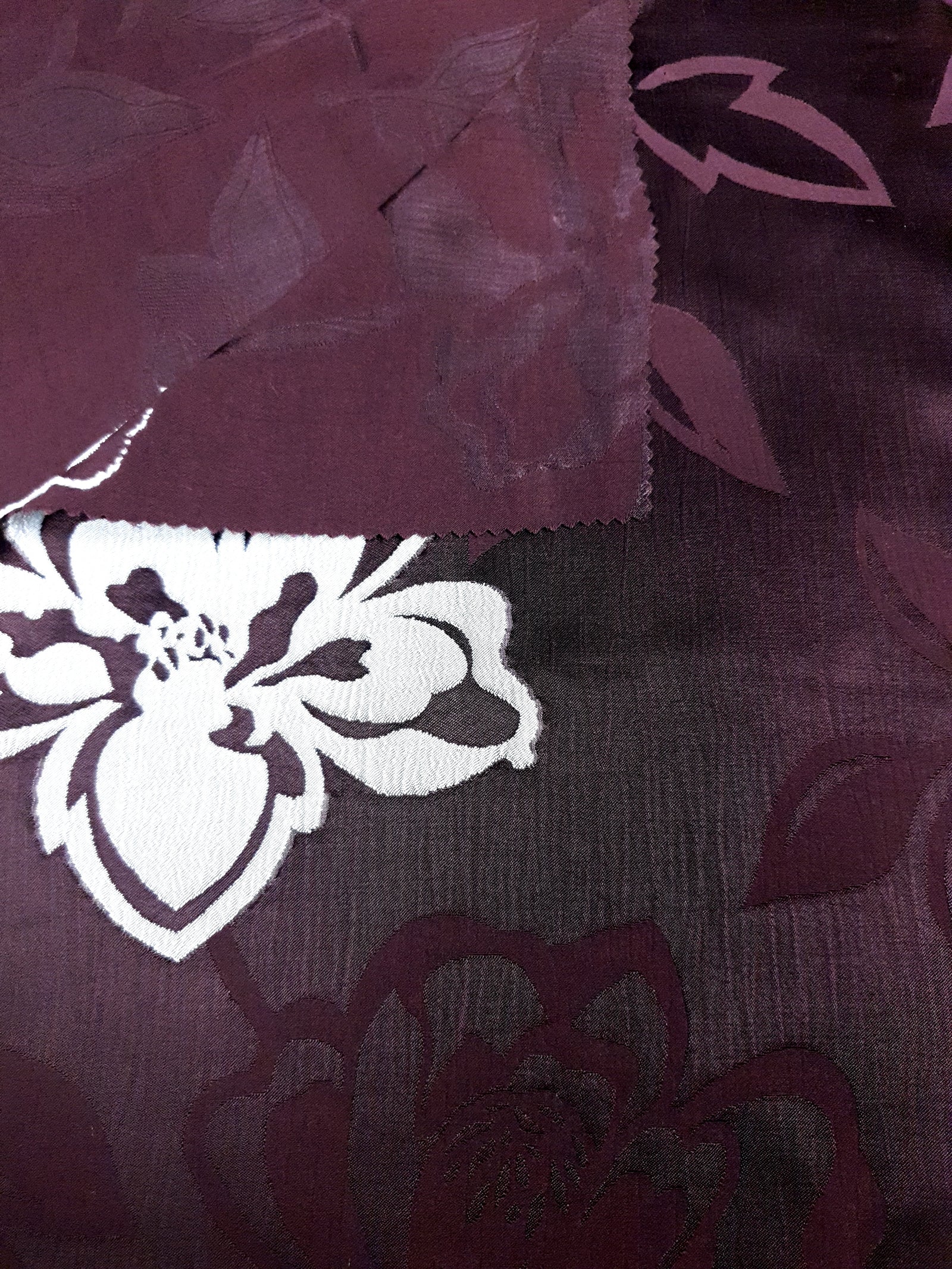 Viscose Embossed Two-Tone Jacquard Fabric
