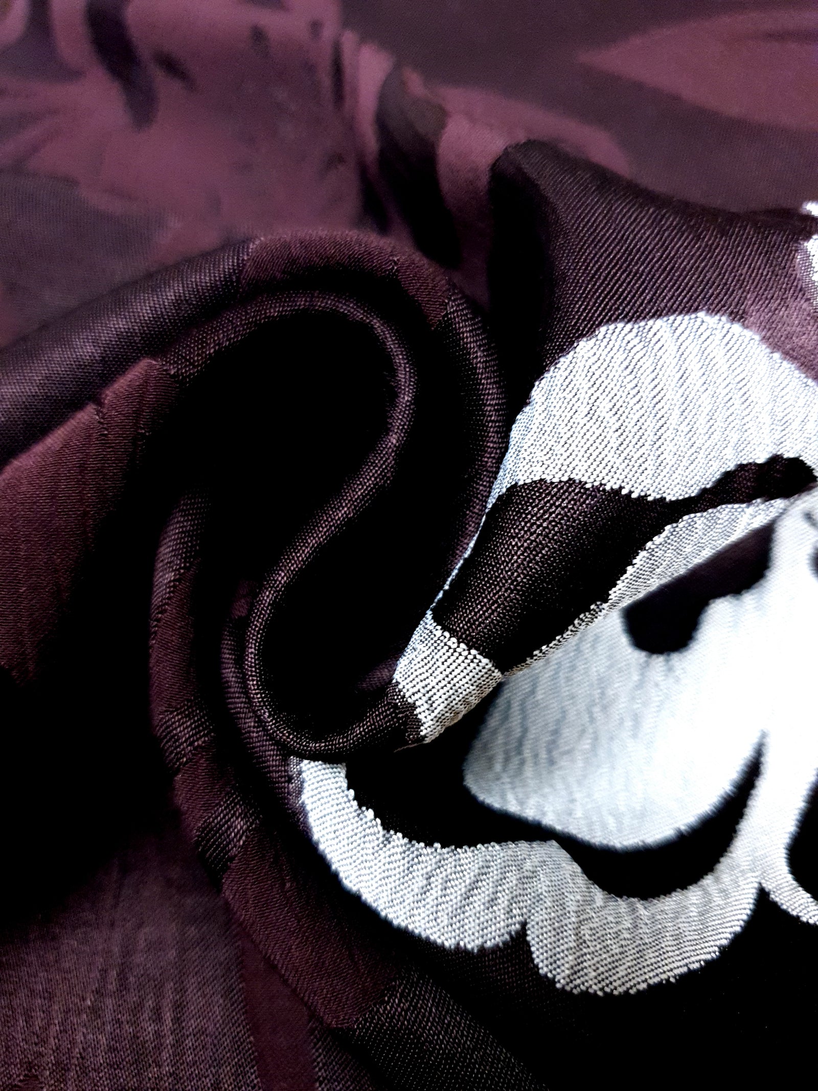Viscose Embossed Two-Tone Jacquard Fabric