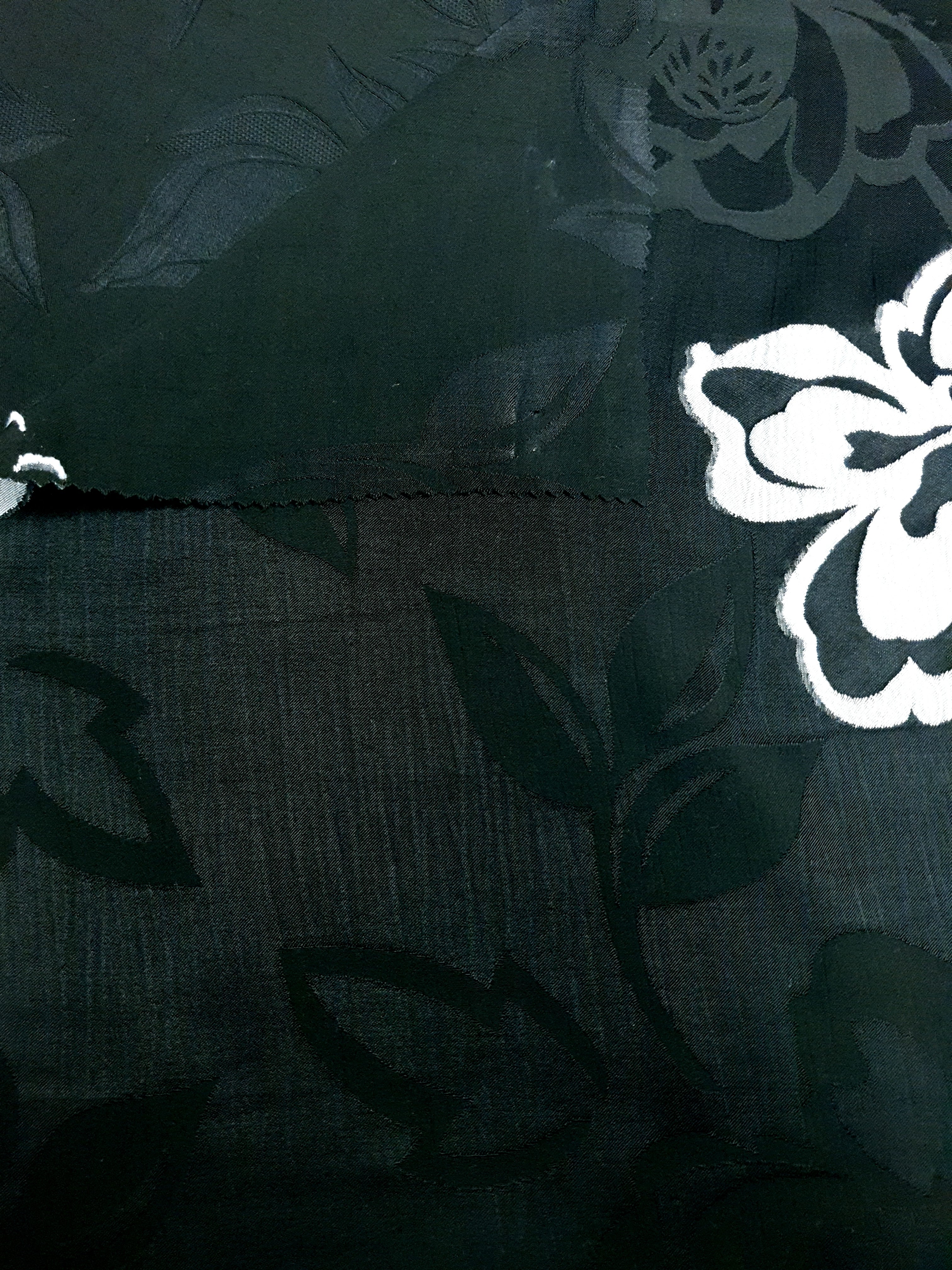 Two-tone jacquard detail for modest dresses and boutique sewing.