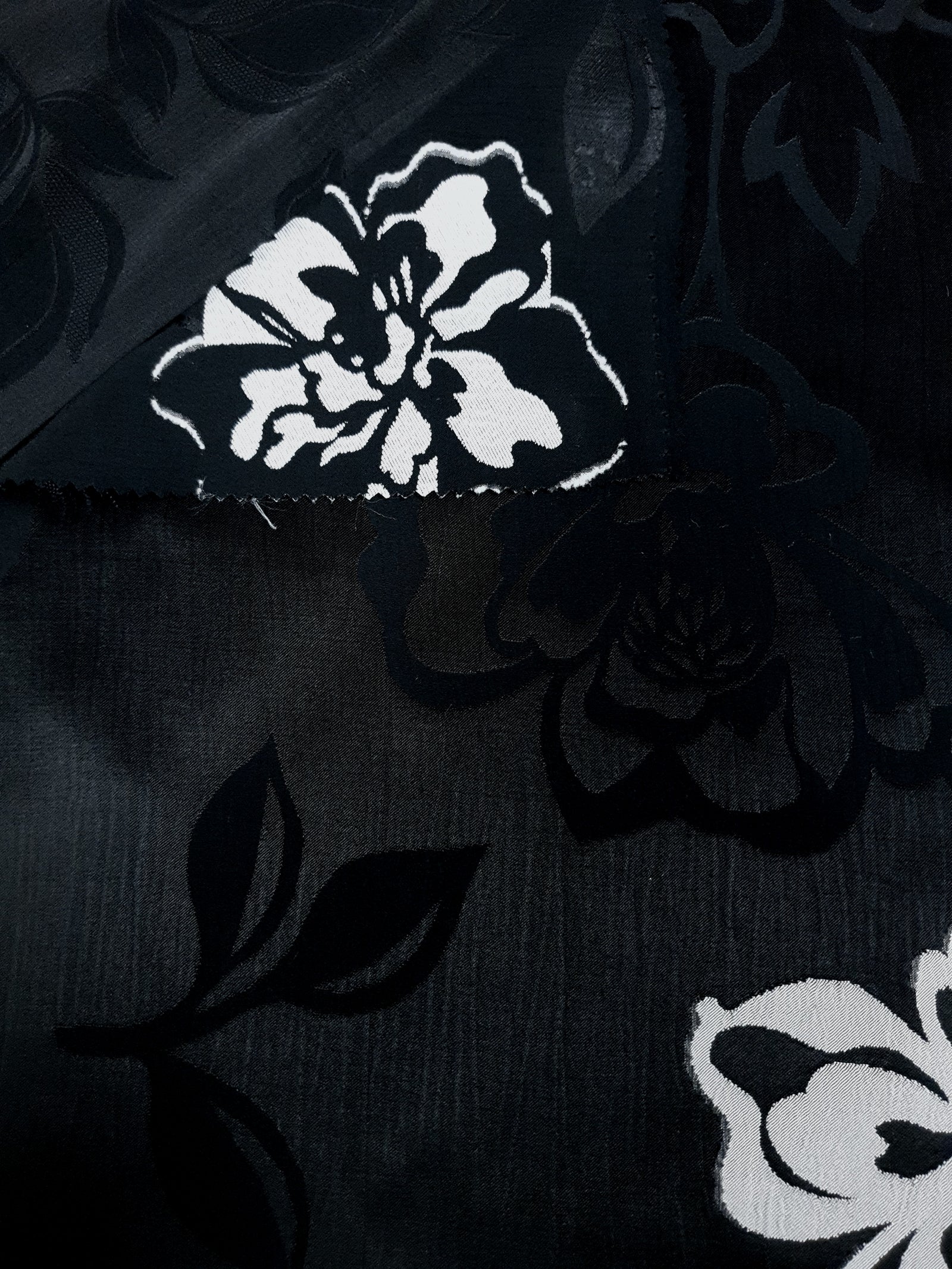 Viscose Embossed Two-Tone Jacquard Fabric