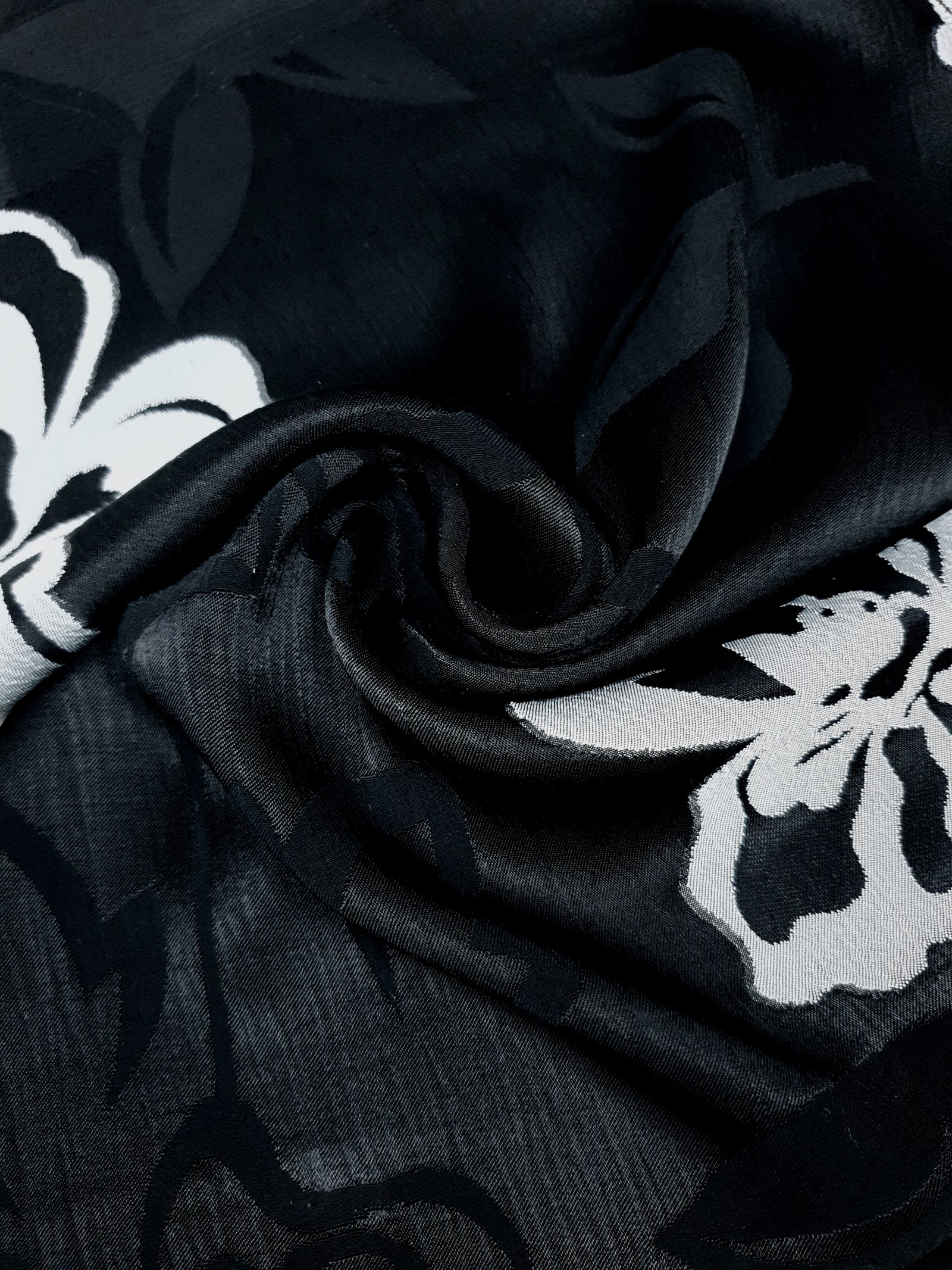 Viscose Embossed Two-Tone Jacquard Fabric