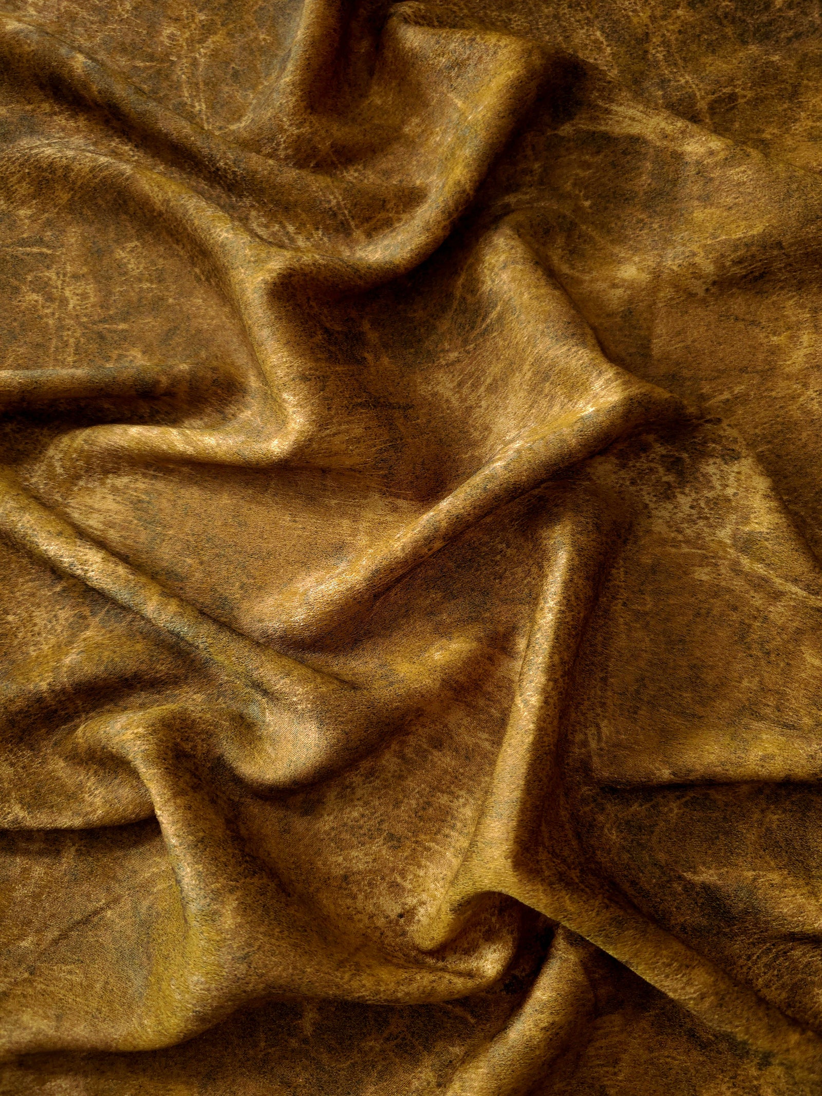 Silky Designed Foil Pattern Fabric - Marble Effect