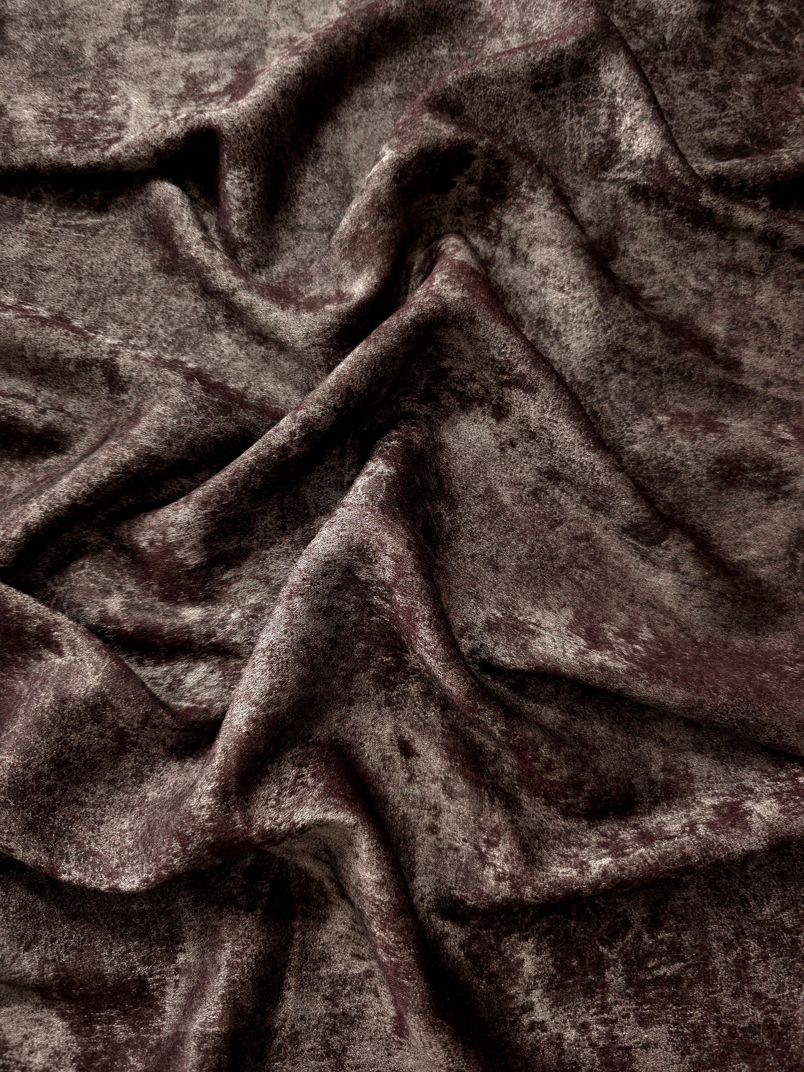 Silky Designed Foil Pattern Fabric - Marble Effect