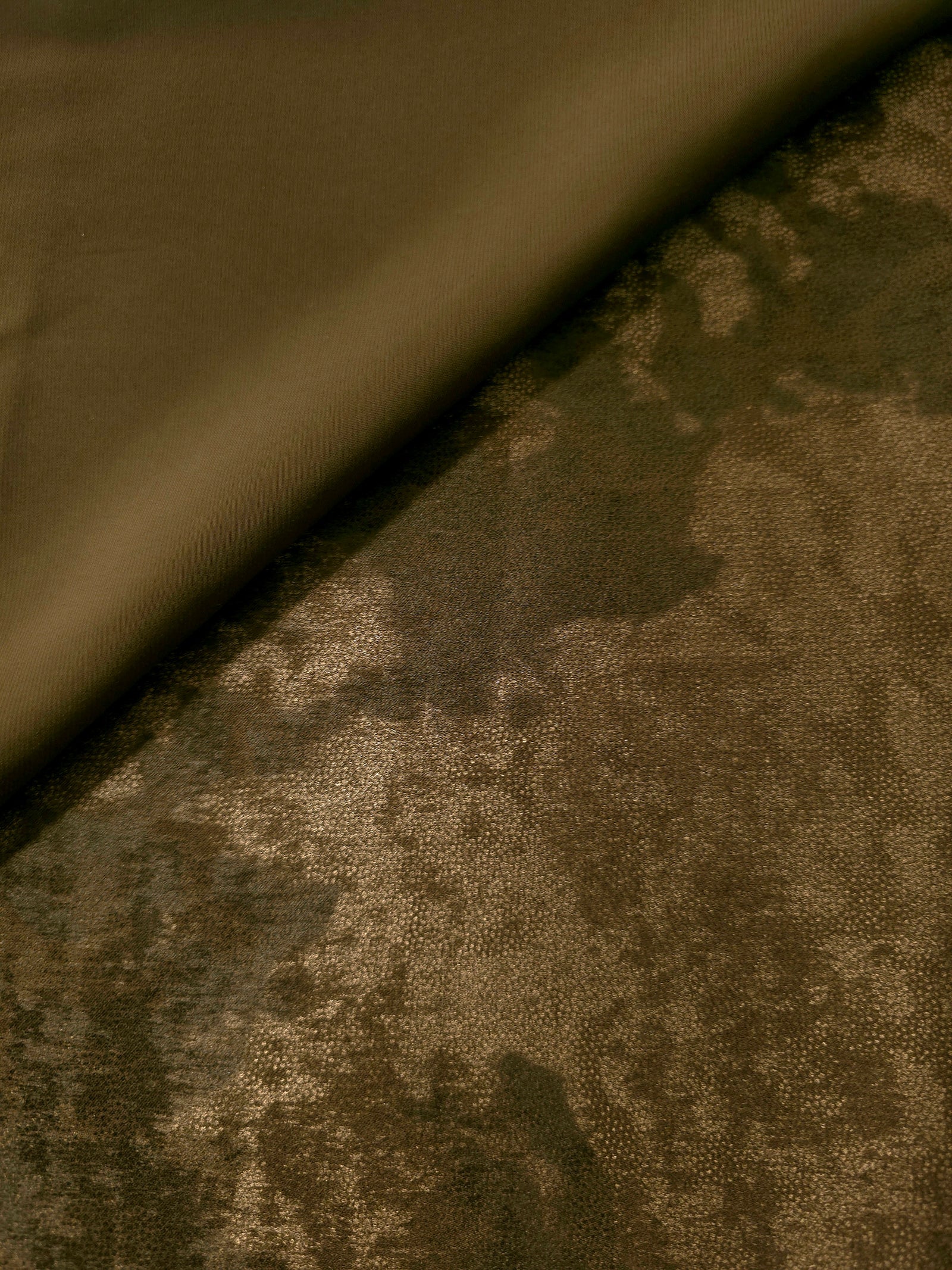 Silky Designed Foil Pattern Fabric - Marble Vein Foil