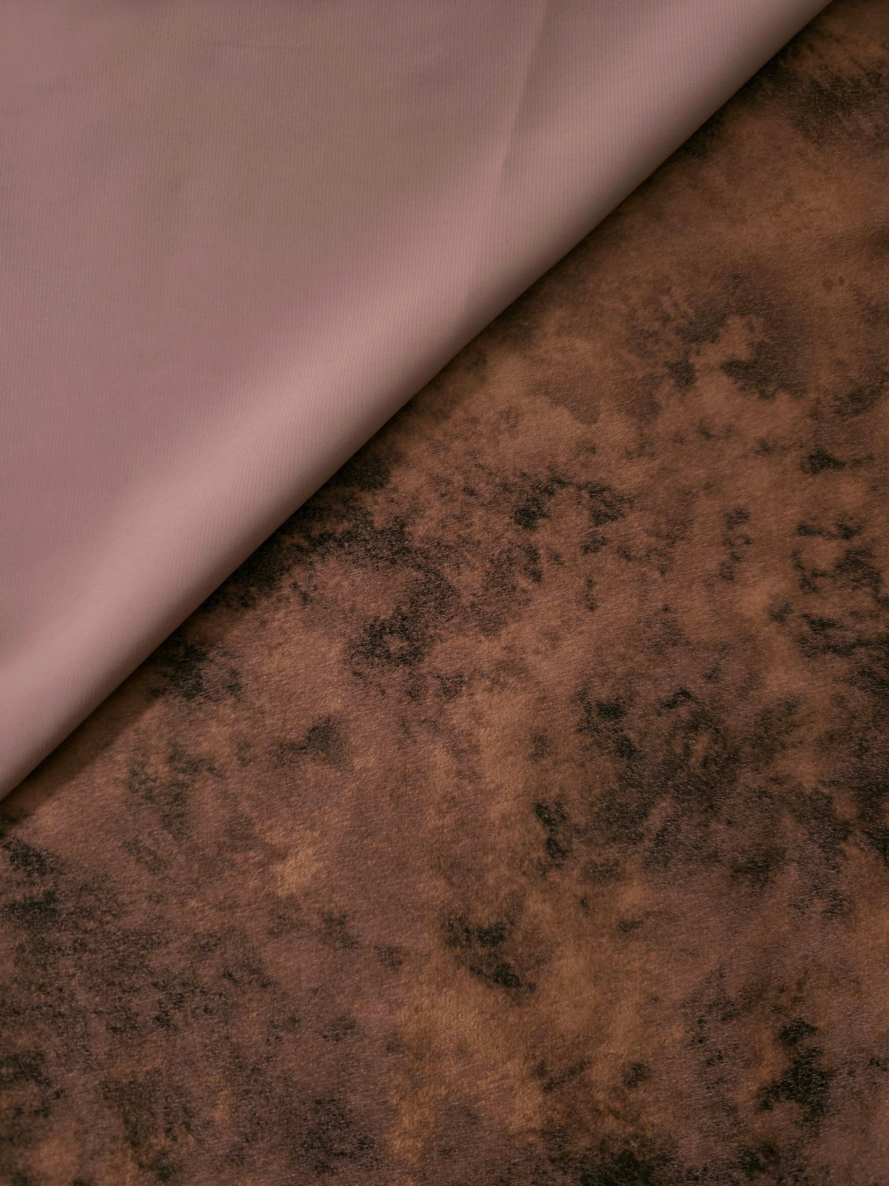 Silky Designed Foil Pattern Fabric - Brushed Foil Shimmer
