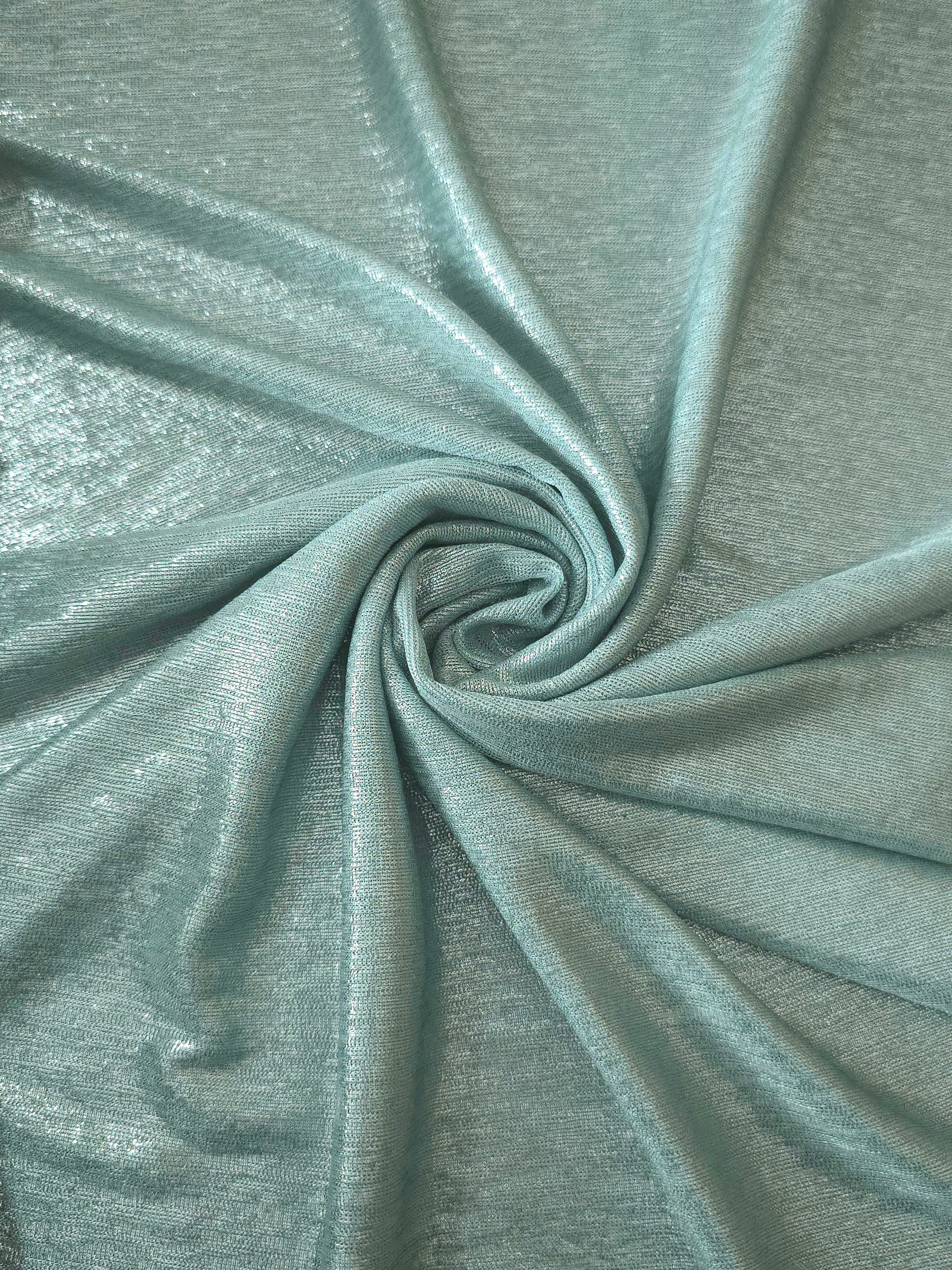 Premium Plisse Metallic Lame Stretch Jersey