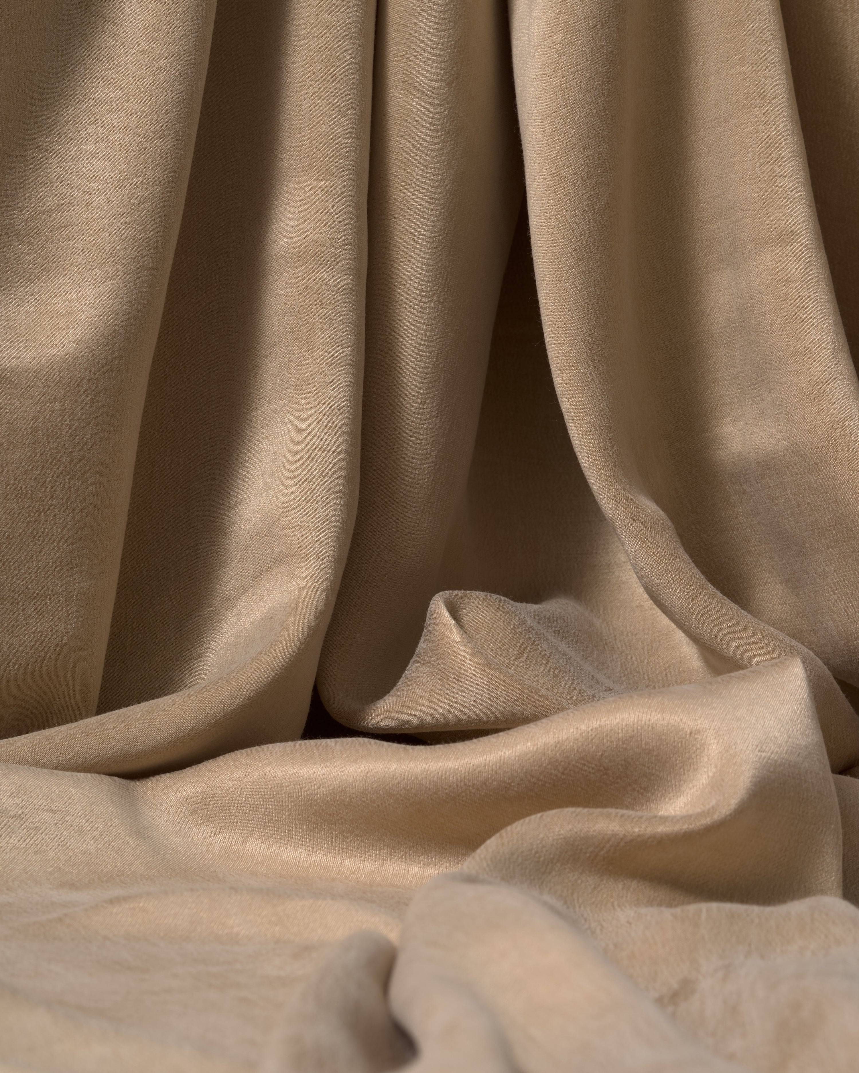 Sandwashed Cupro Viscose Cream Beige - Hiba Fabrics