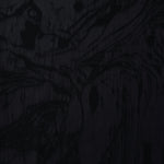 Black botanical scroll lyocell viscose jacquard with tonal vine texture for dresses.