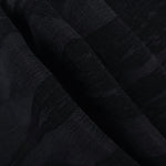 Folded black leaf jacquard in lyocell viscose for tailored blouses and layered looks.