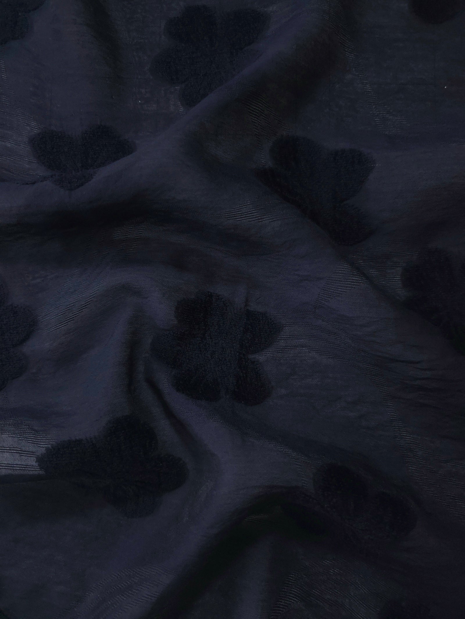 Sheer Lightweight Viscose Embossed Jacquard Fabric