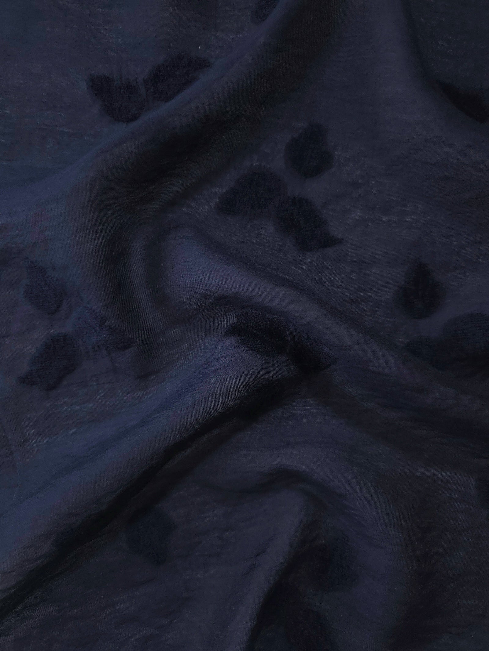 Sheer Lightweight Viscose Embossed Jacquard Fabric
