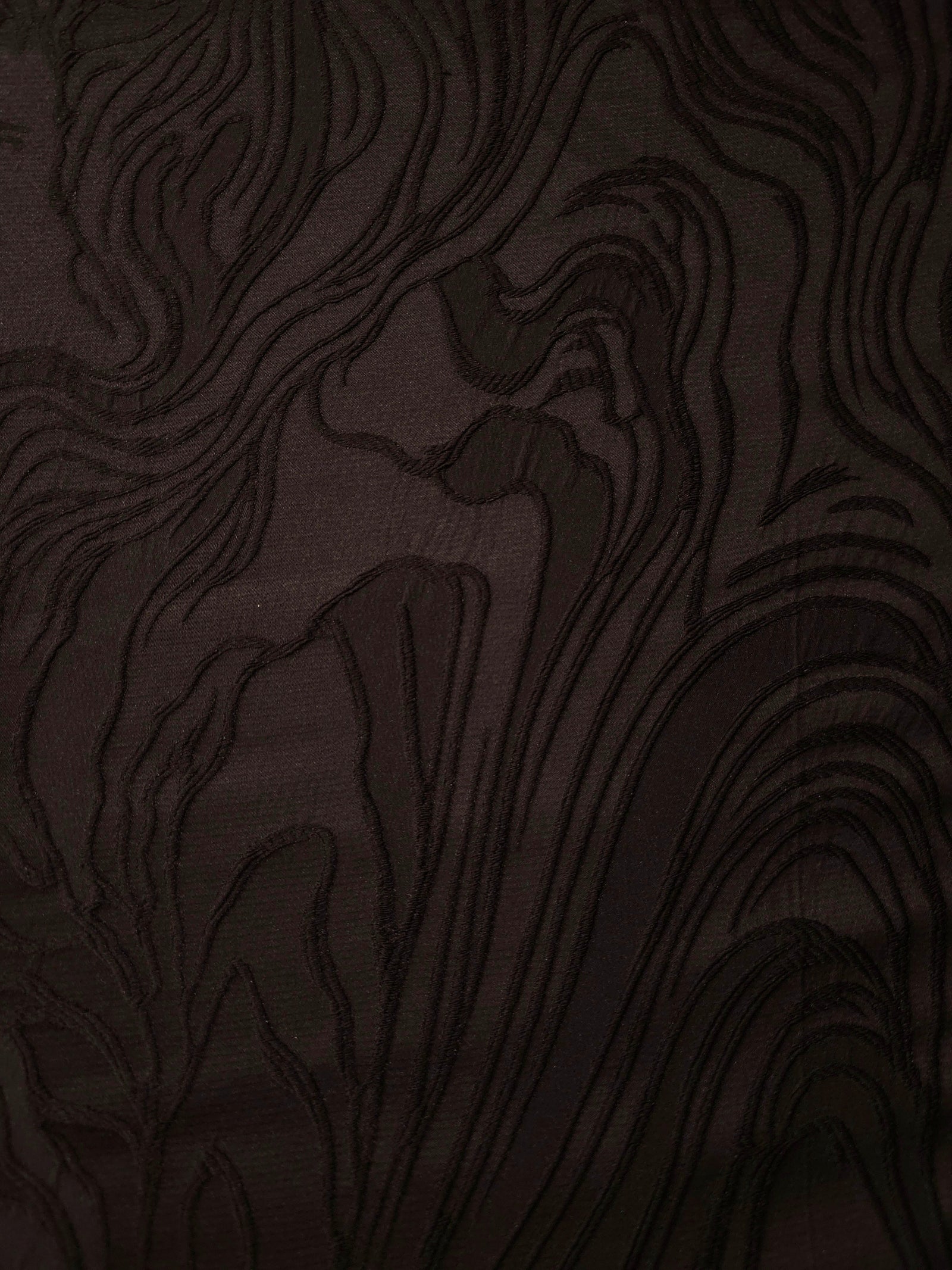 Textured Polyester Crepe Jacquard Fabric