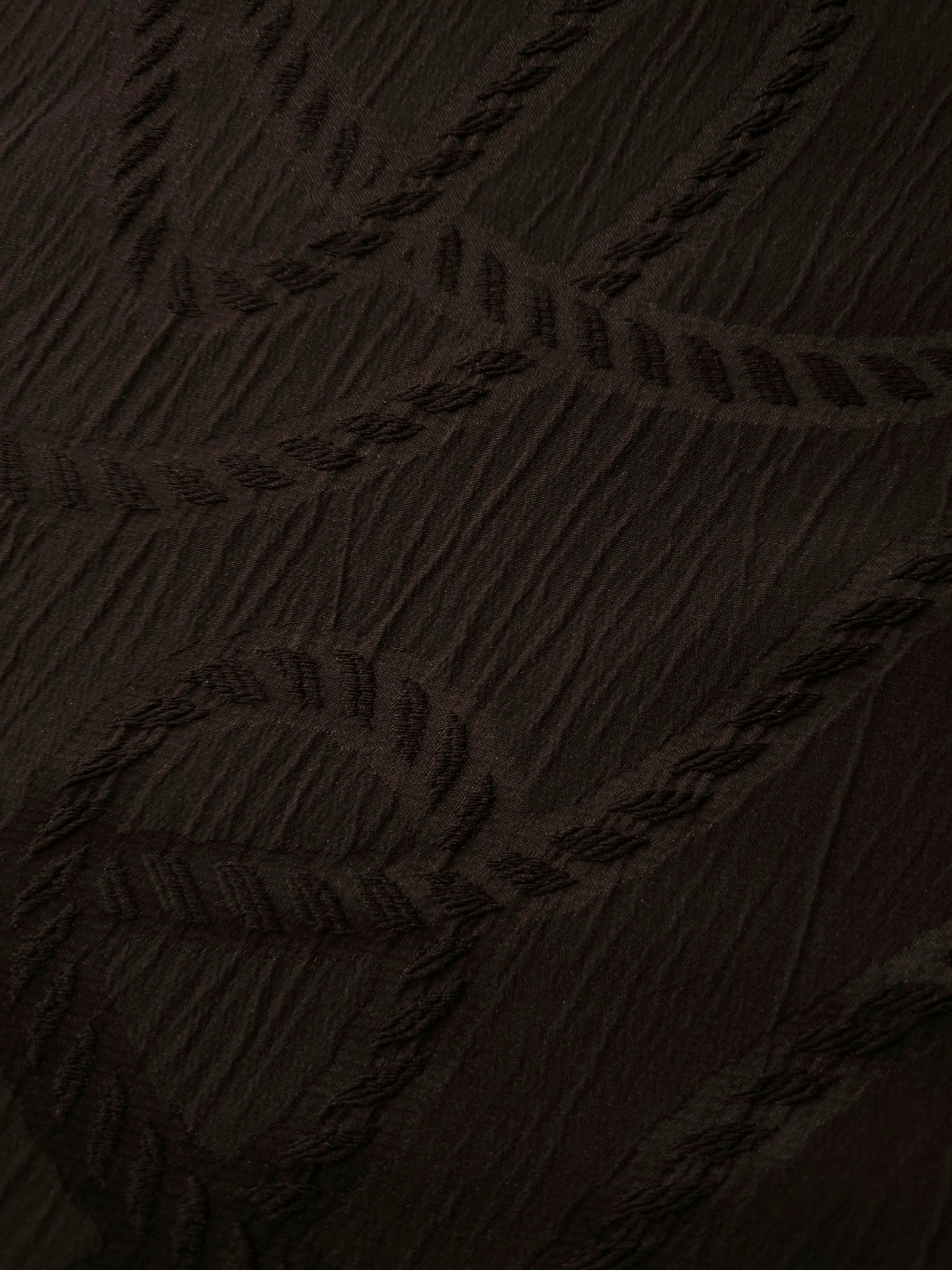 Textured Polyester Crepe Jacquard Fabric