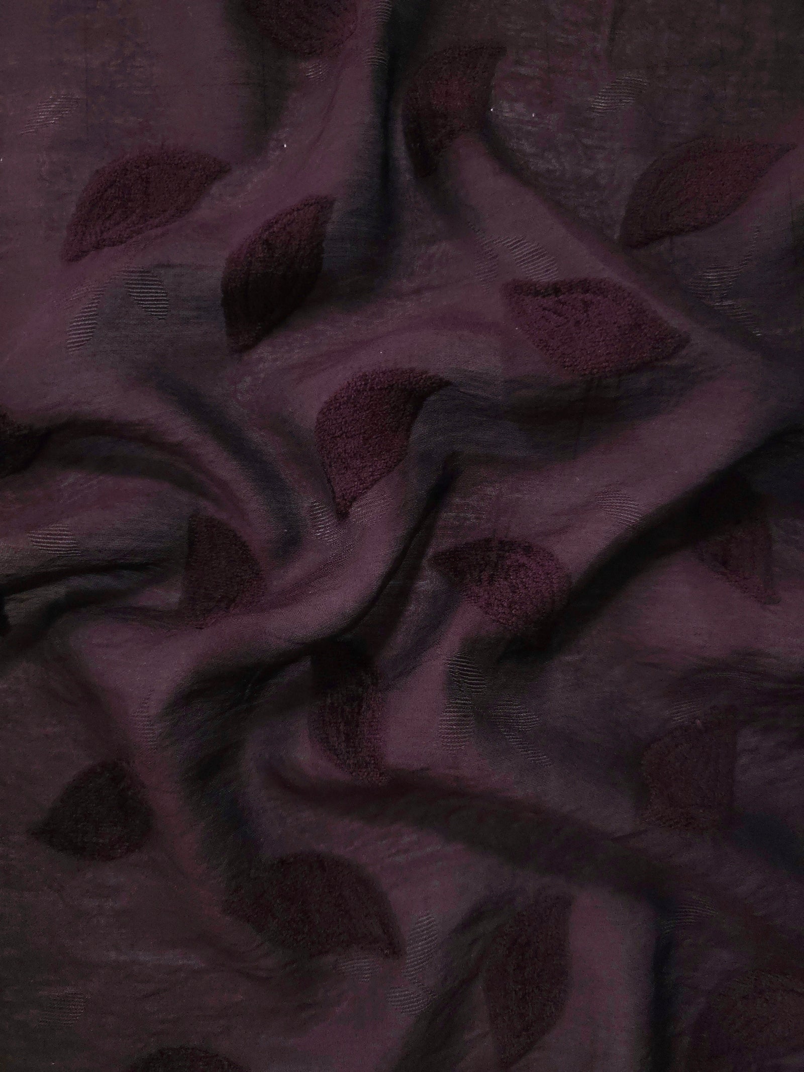 Sheer Lightweight Viscose Embossed Jacquard Fabric