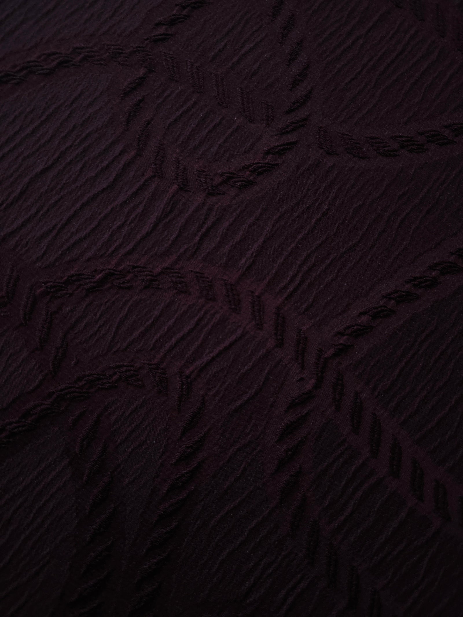 Textured Polyester Crepe Jacquard Fabric