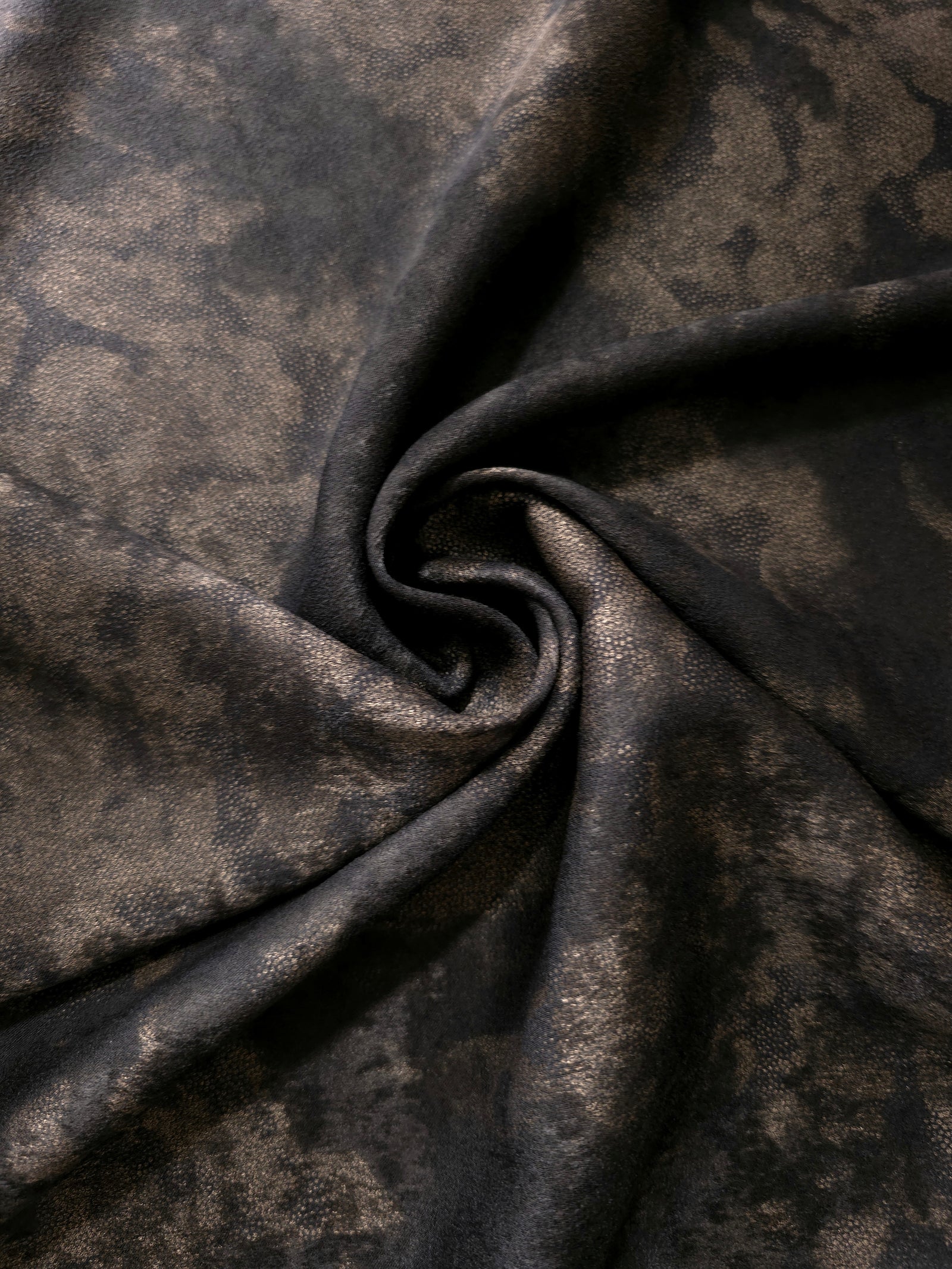 Silky Designed Foil Pattern Fabric - Marble Vein Foil