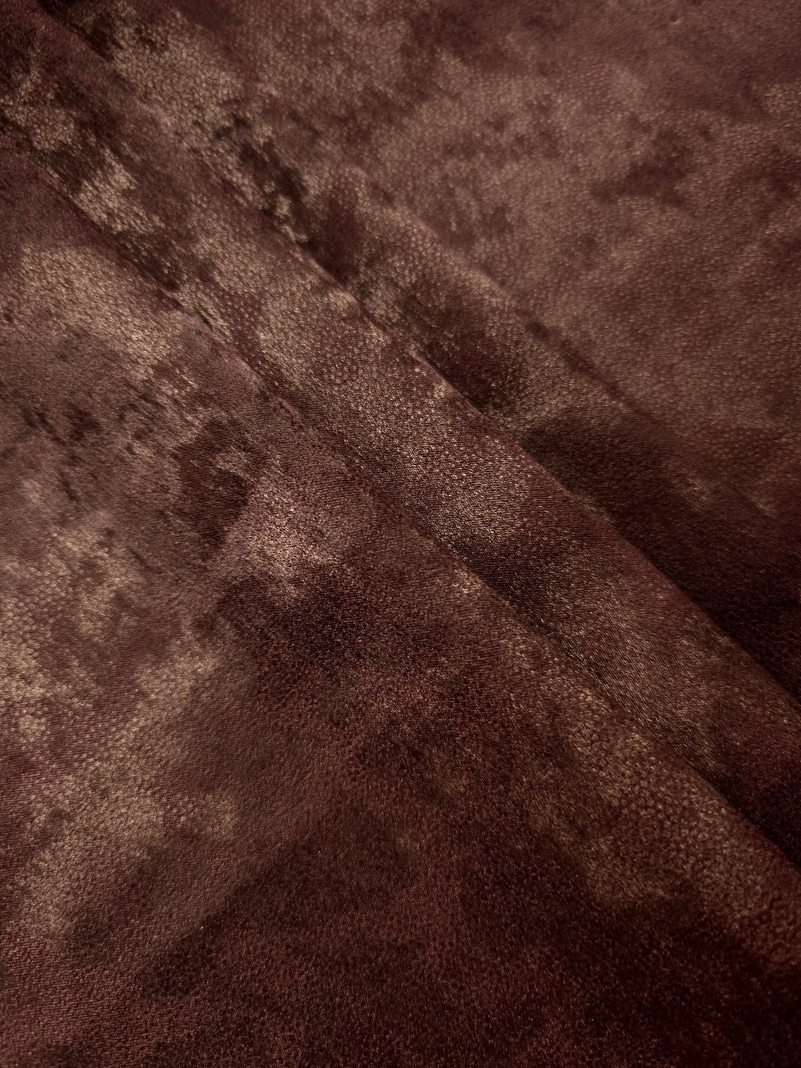 Silky Designed Foil Pattern Fabric - Marble Vein Foil