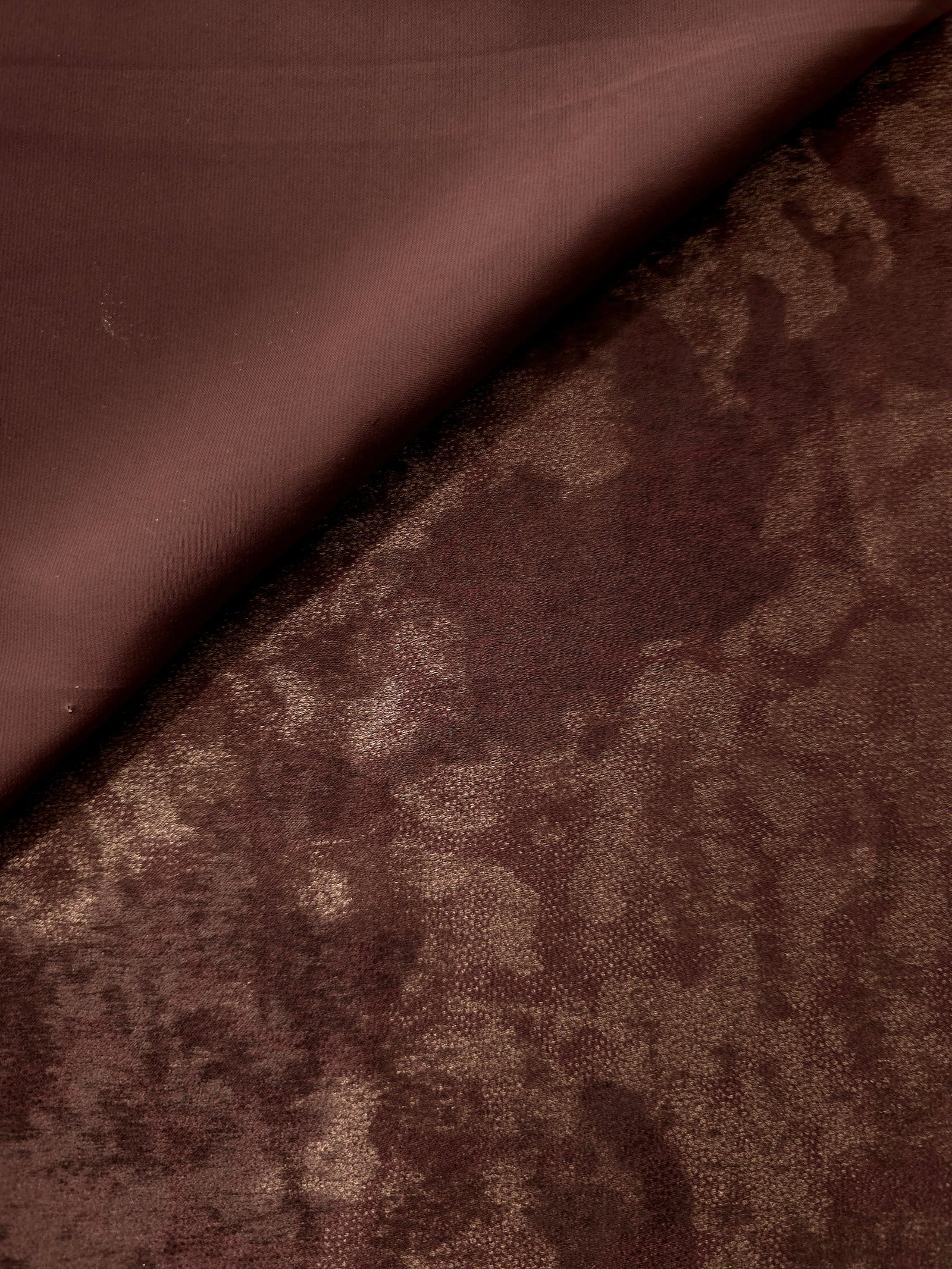 Silky Designed Foil Pattern Fabric - Marble Vein Foil