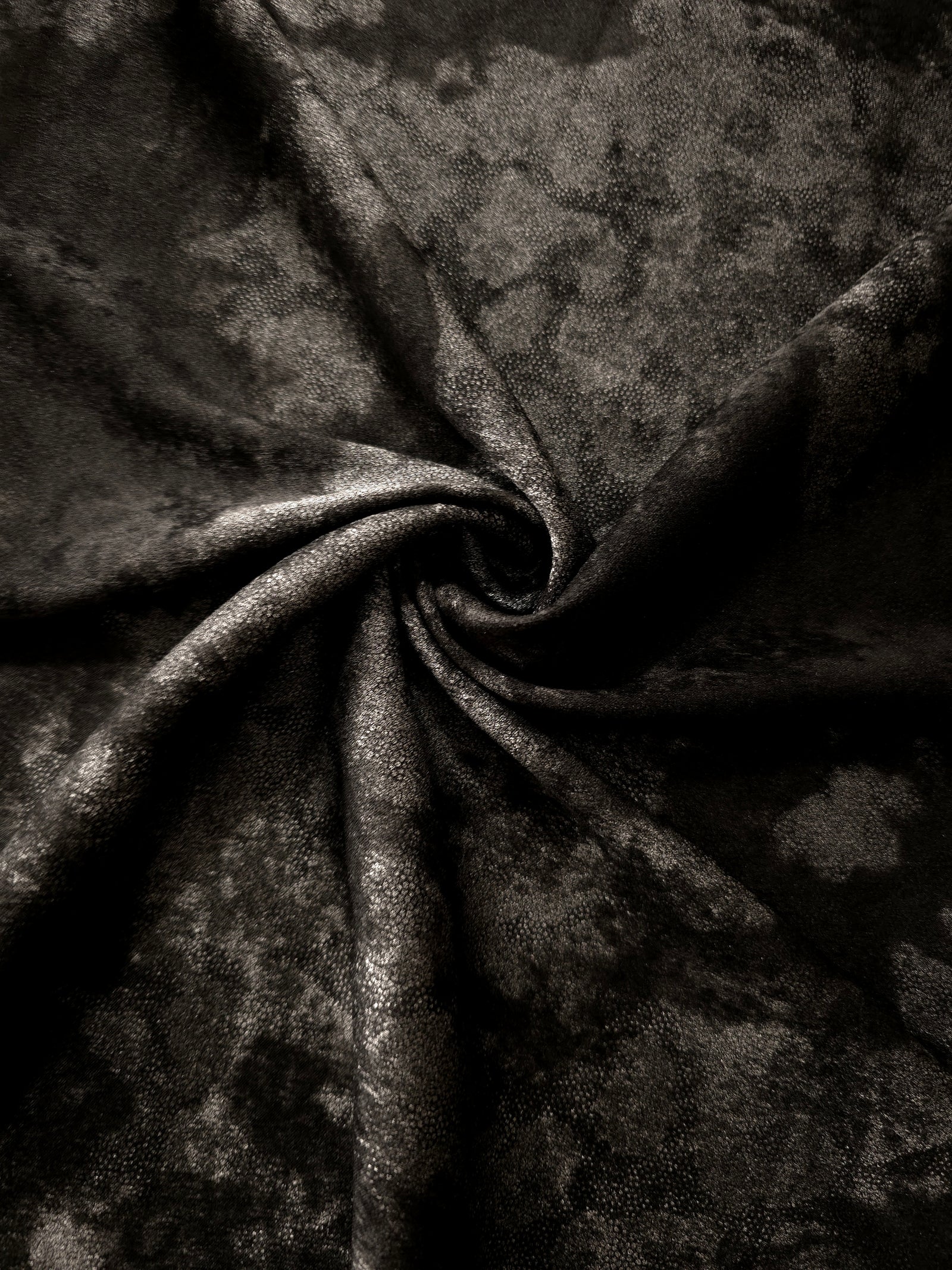 Silky Designed Foil Pattern Fabric - Marble Vein Foil