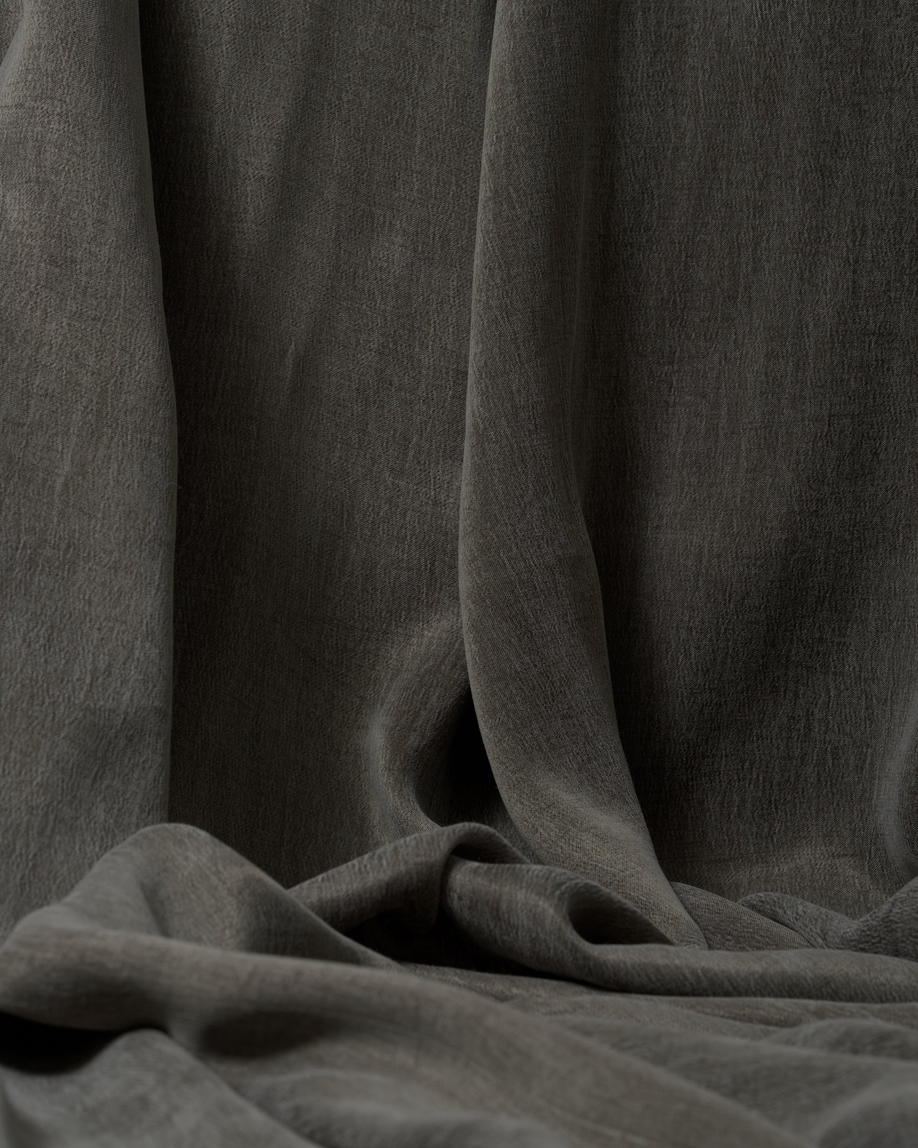 Sandwashed Cupro Viscose Smoke Green - Hiba Fabrics