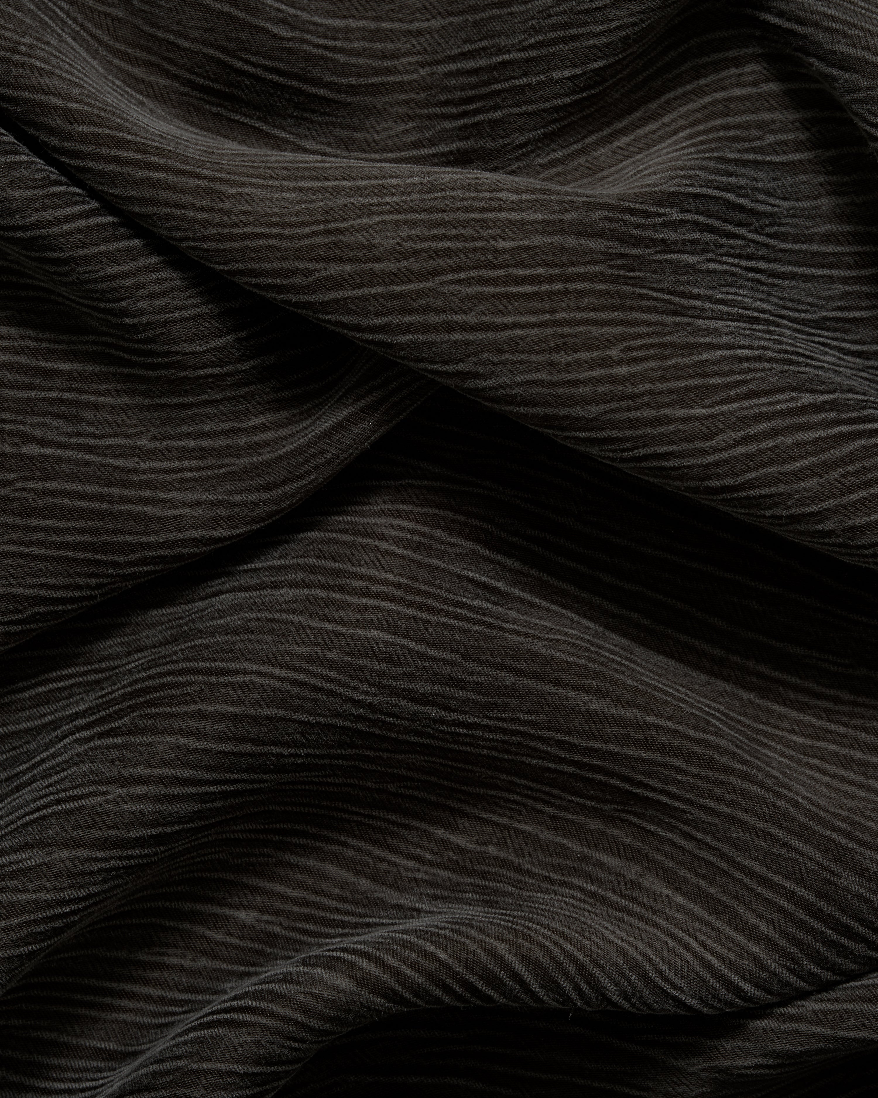 Sandwashed Striped Cupro Stone Grey - Hiba Fabrics